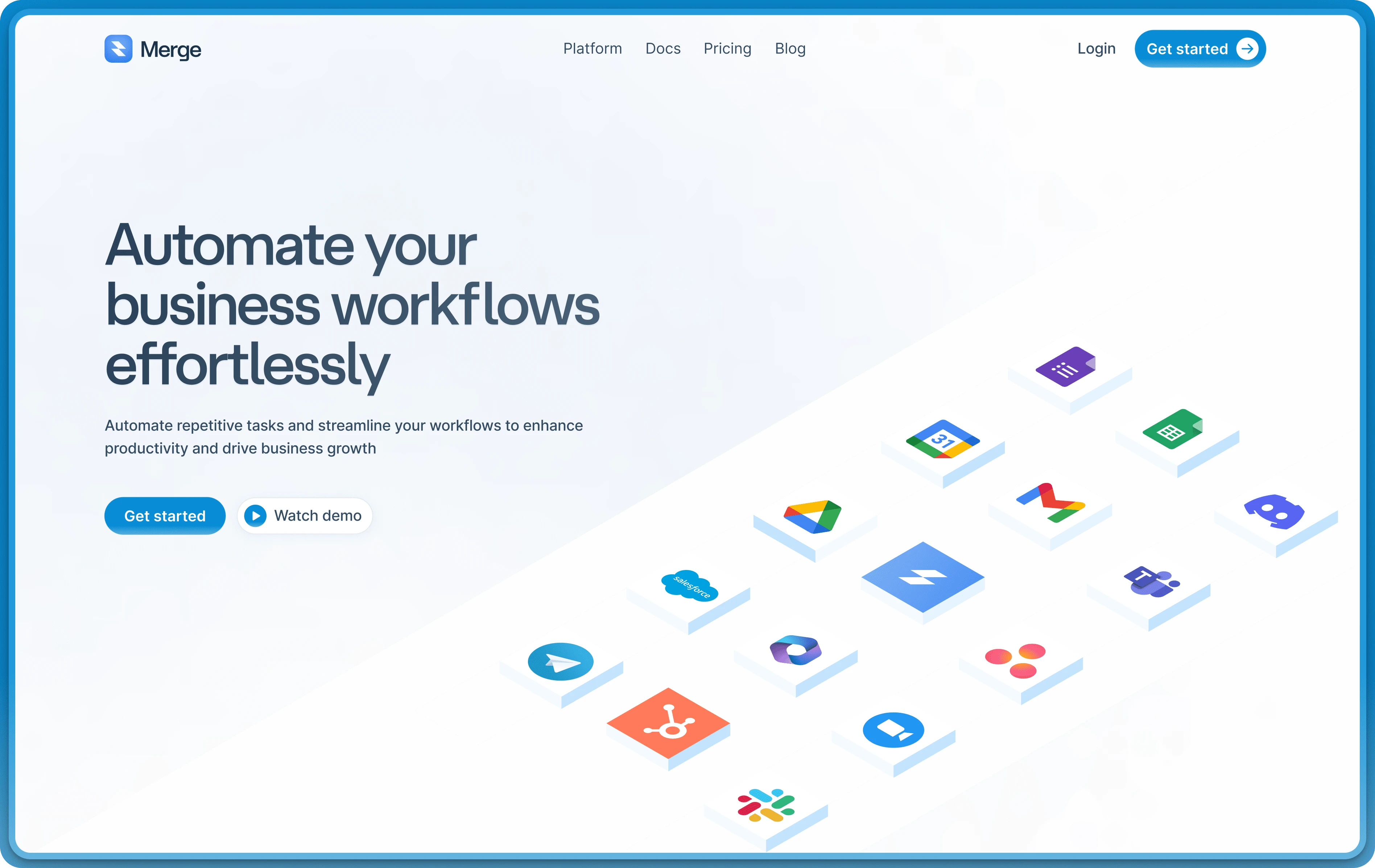 Merge Landing Page