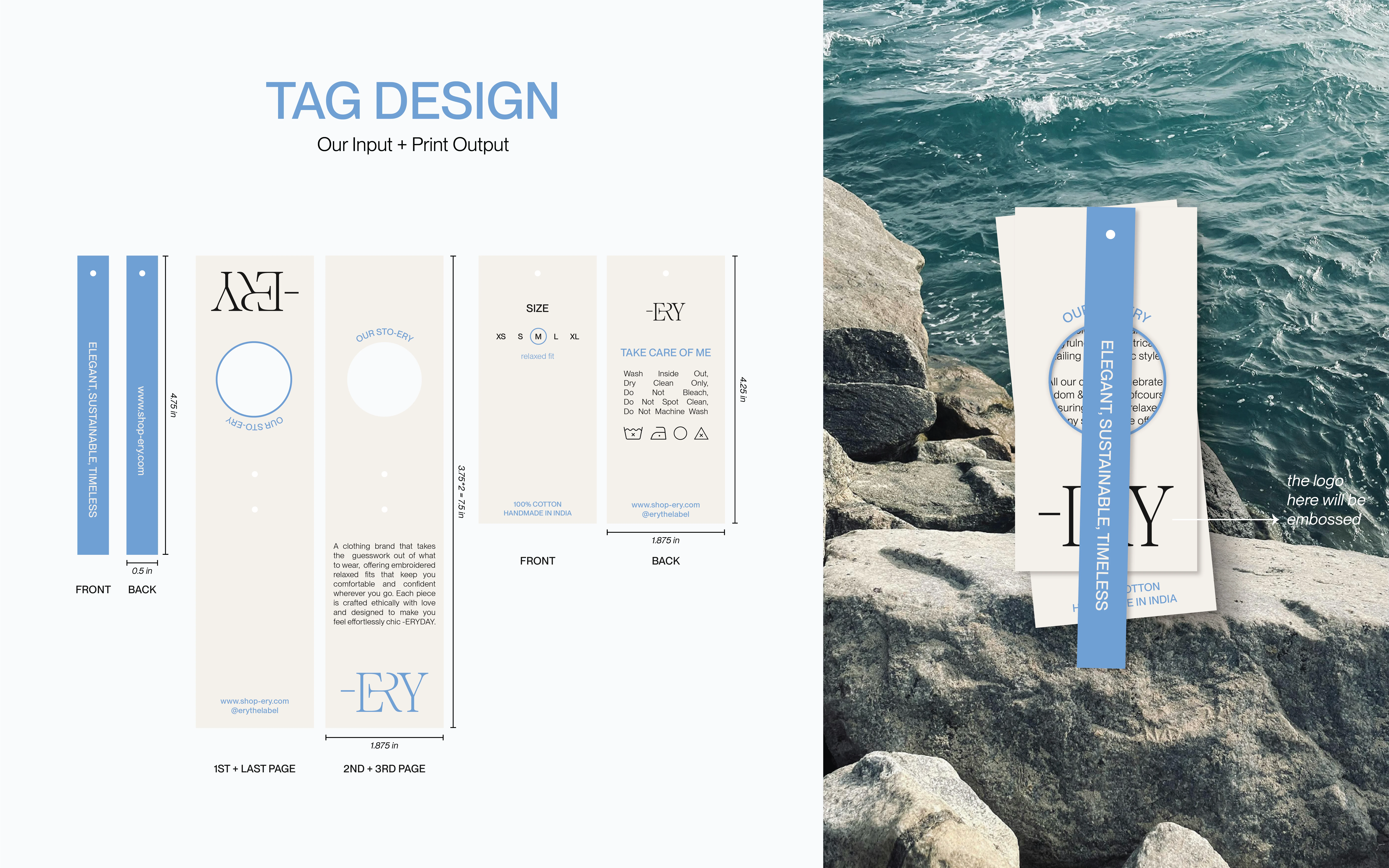 Ery's Clothing label / Clothing Tag Design