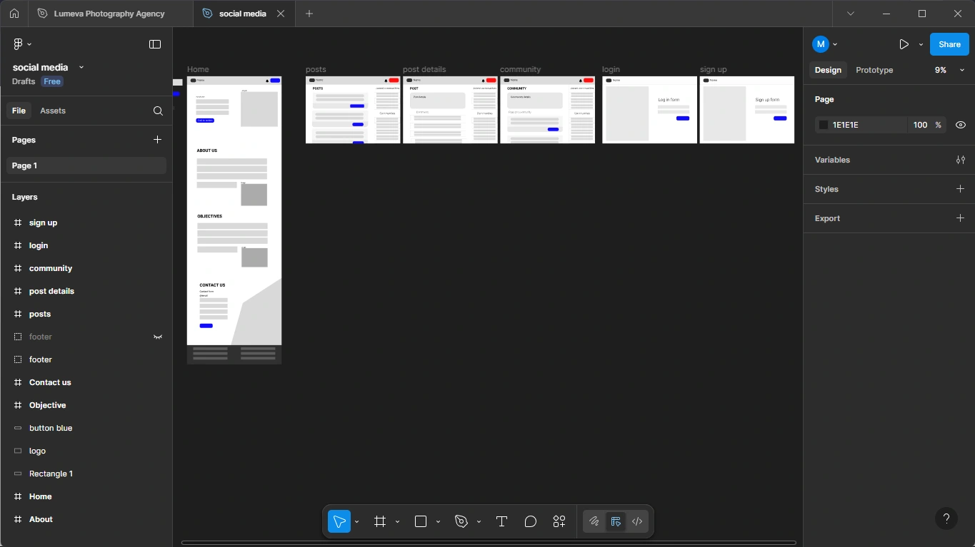 Wireframe in Figma