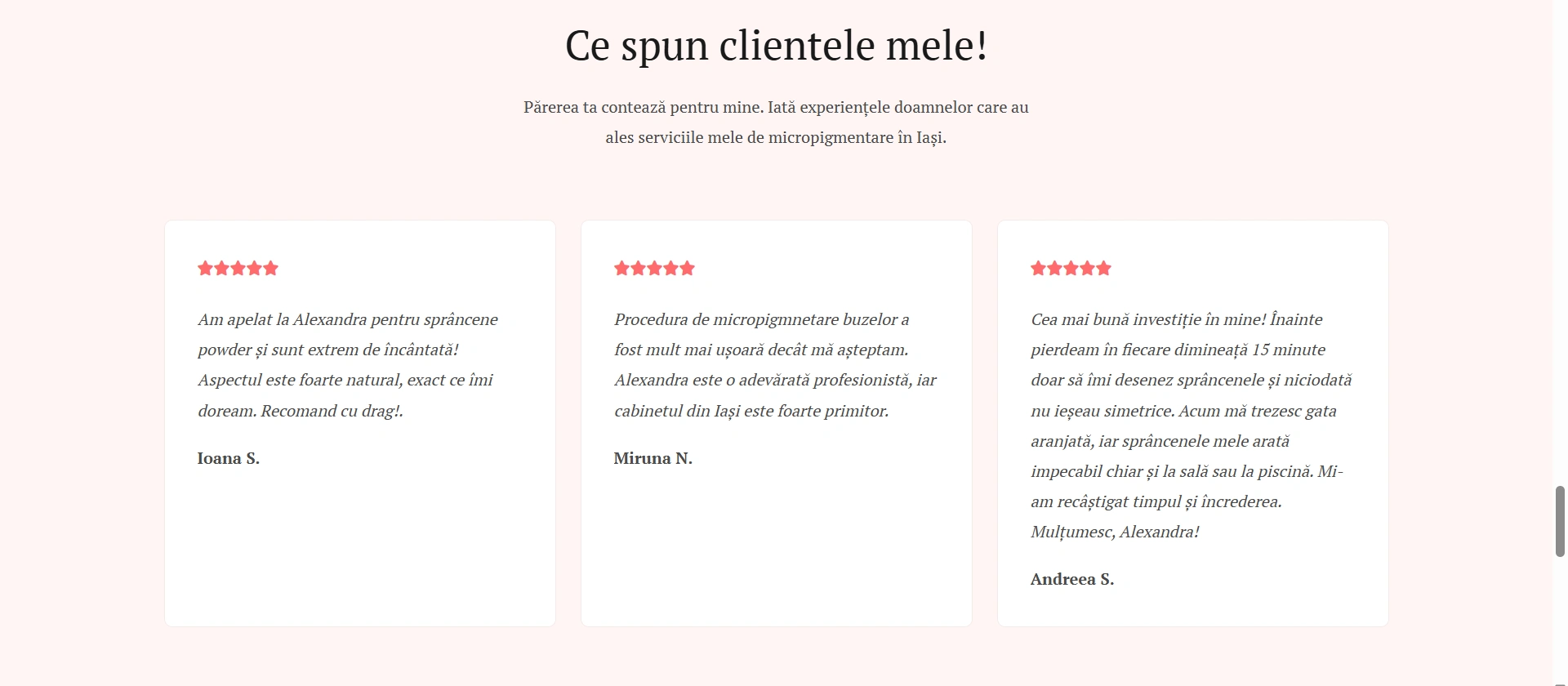 Client Testimonials