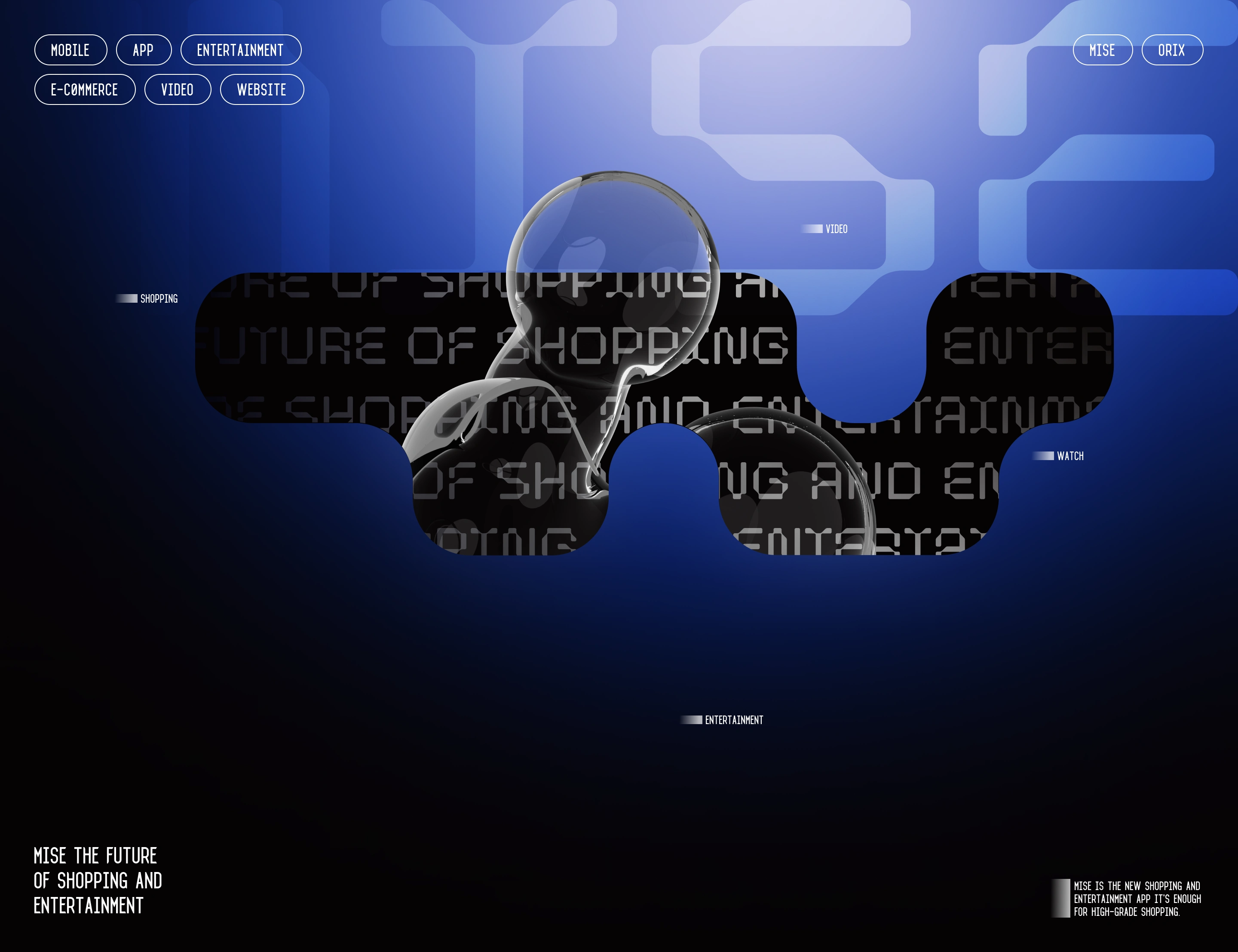 
MISE is the future of shopping and entertainment — a next-gen platform that blends premium retail with immersive digital experiences. Built for modern consumers who demand more than just transactions, MISE makes high-grade shopping seamless, engaging, and addictive.

