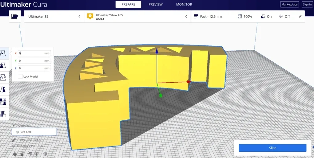 Design Preparation of Program Code for 3D Printing