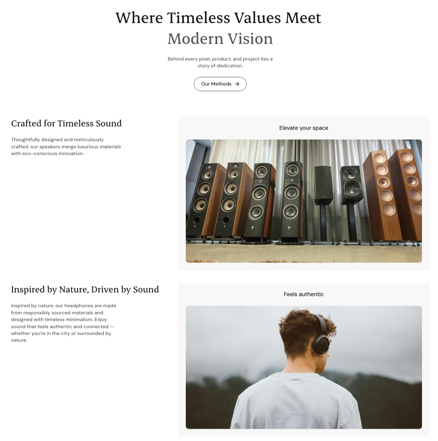 Designed for timeless sound