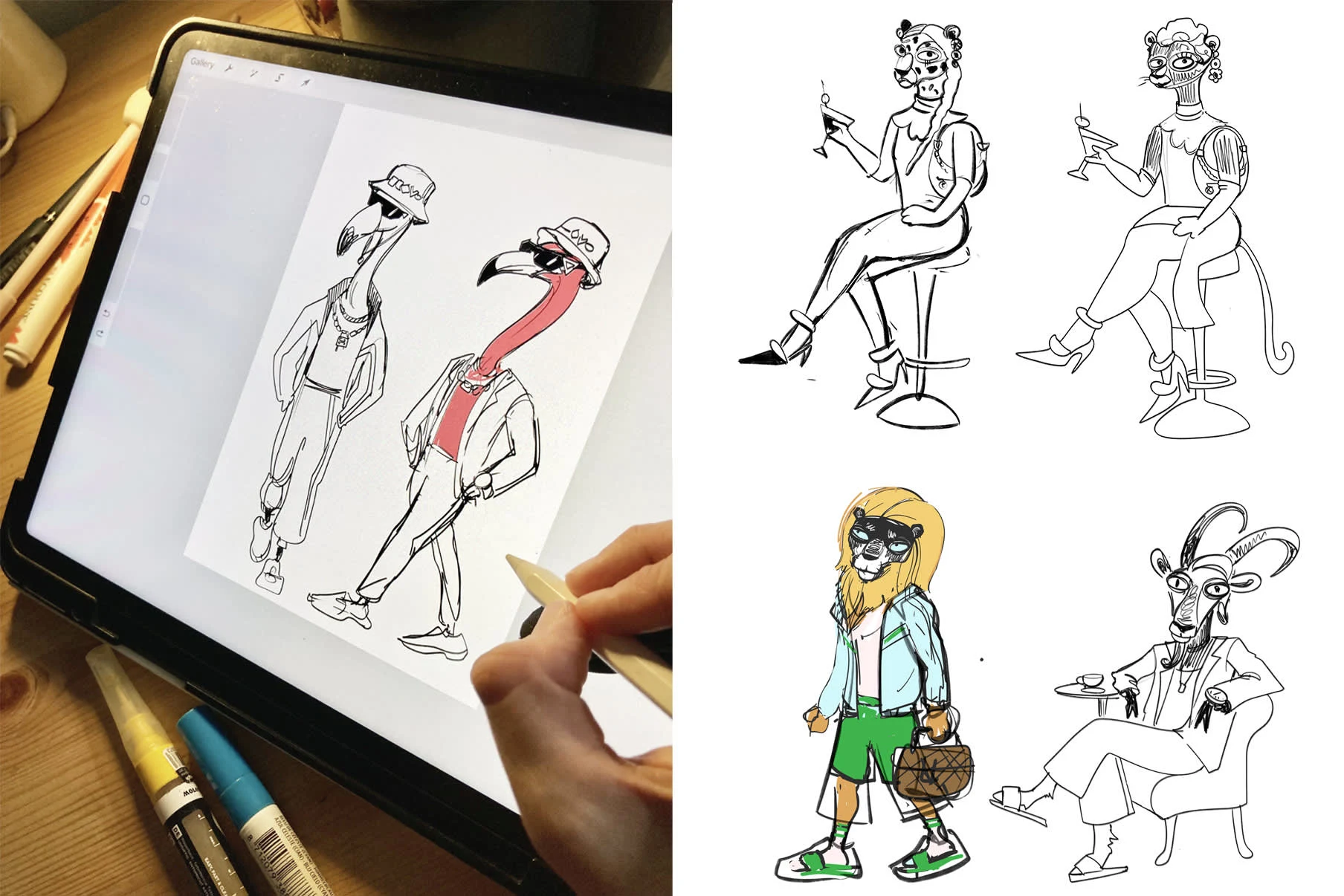 Sketching is a vital step in developing strong, memorable characters.