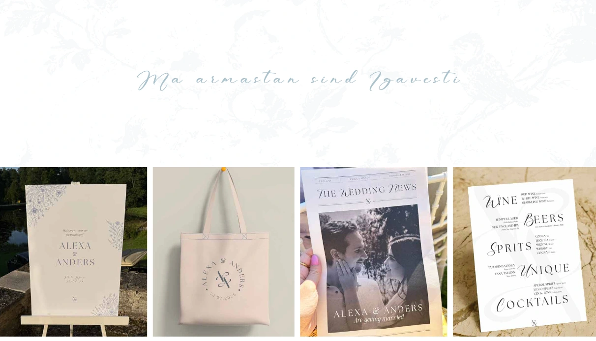 Wedding Branding for A&A
