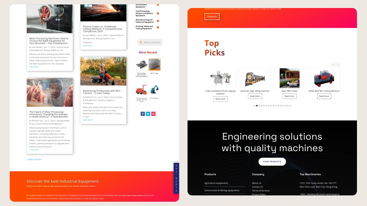  Blog Archive Page for Industrial Machines Company
