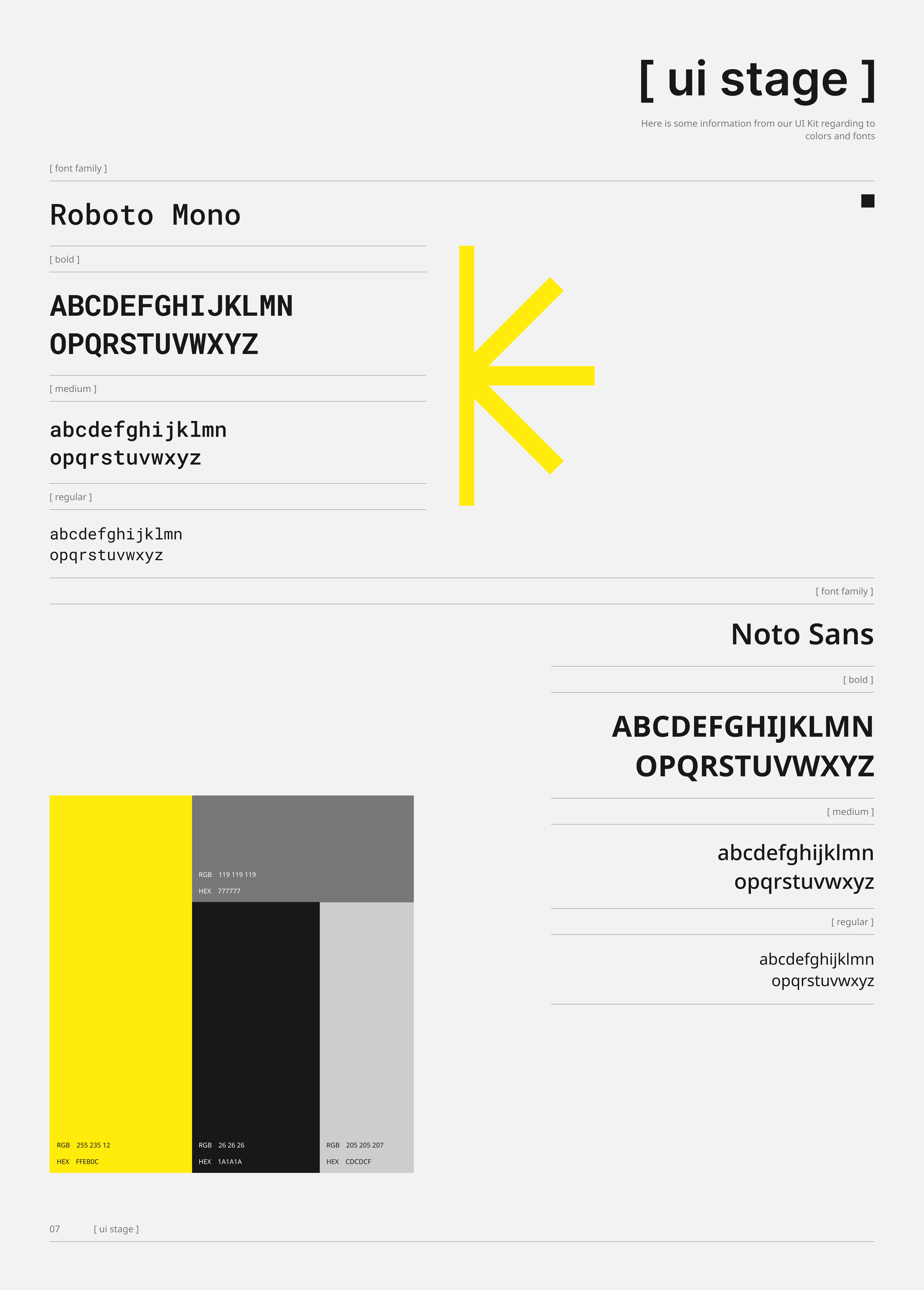 Establishing visual identity through selected colors and fonts