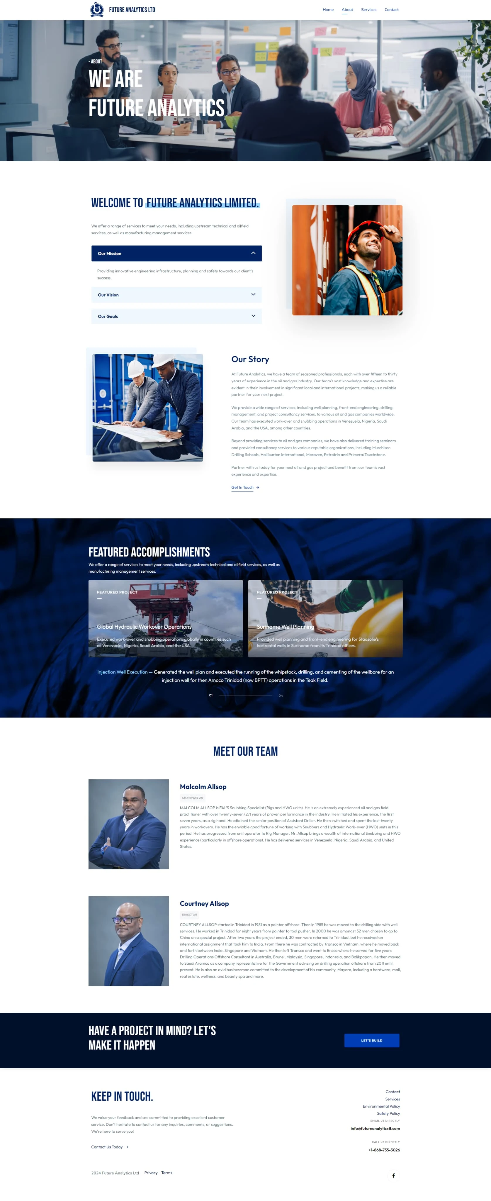About Us Page