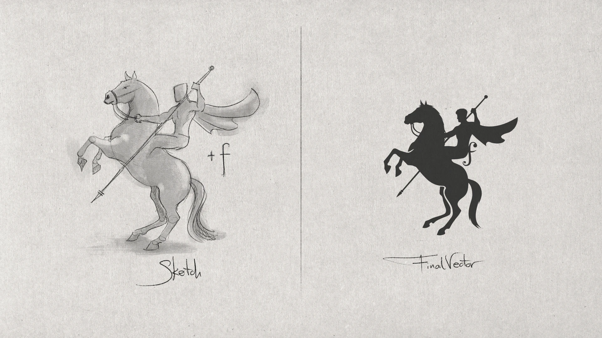 Logo design, from sketch to final vector