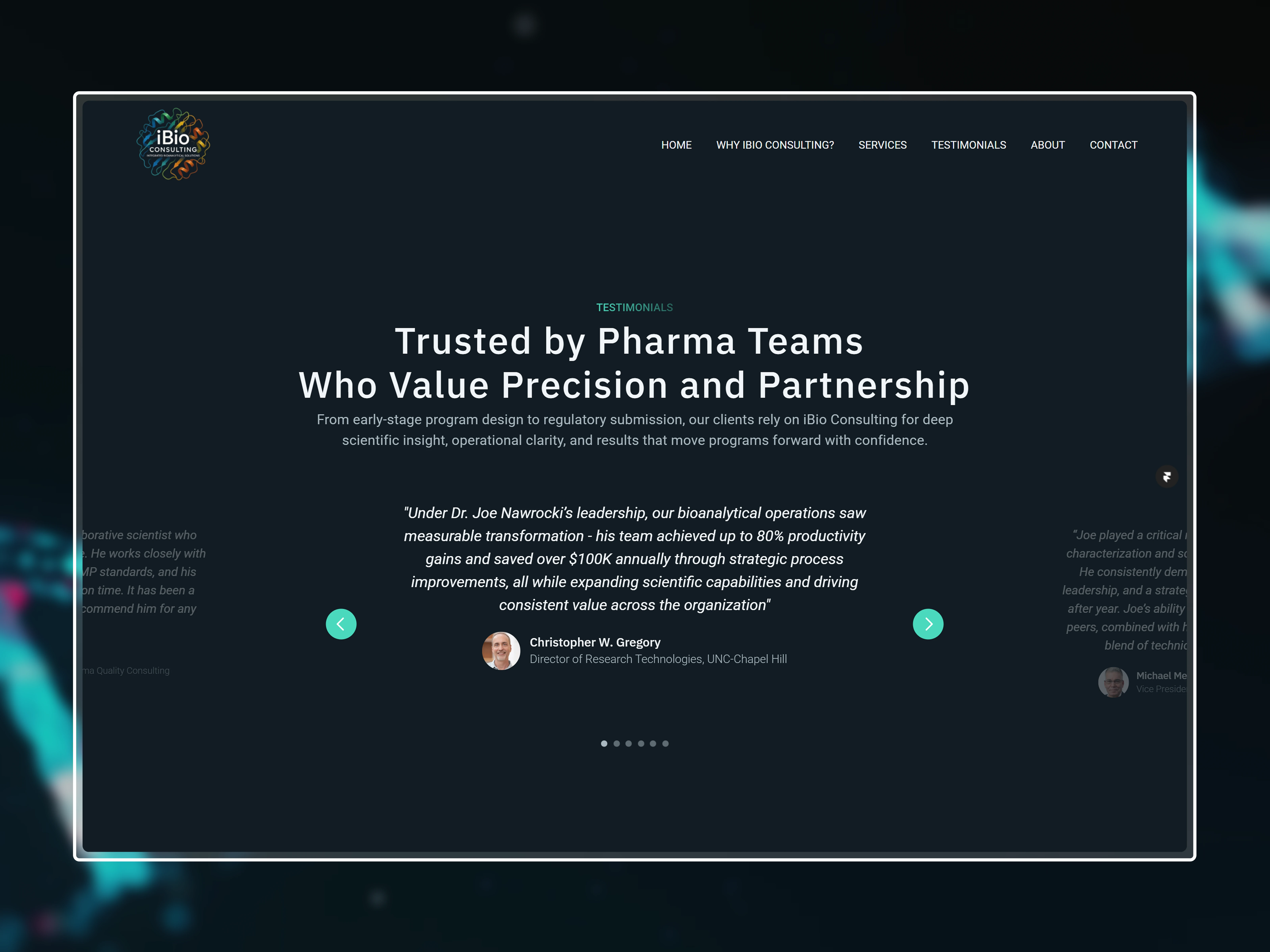Testimonial Section