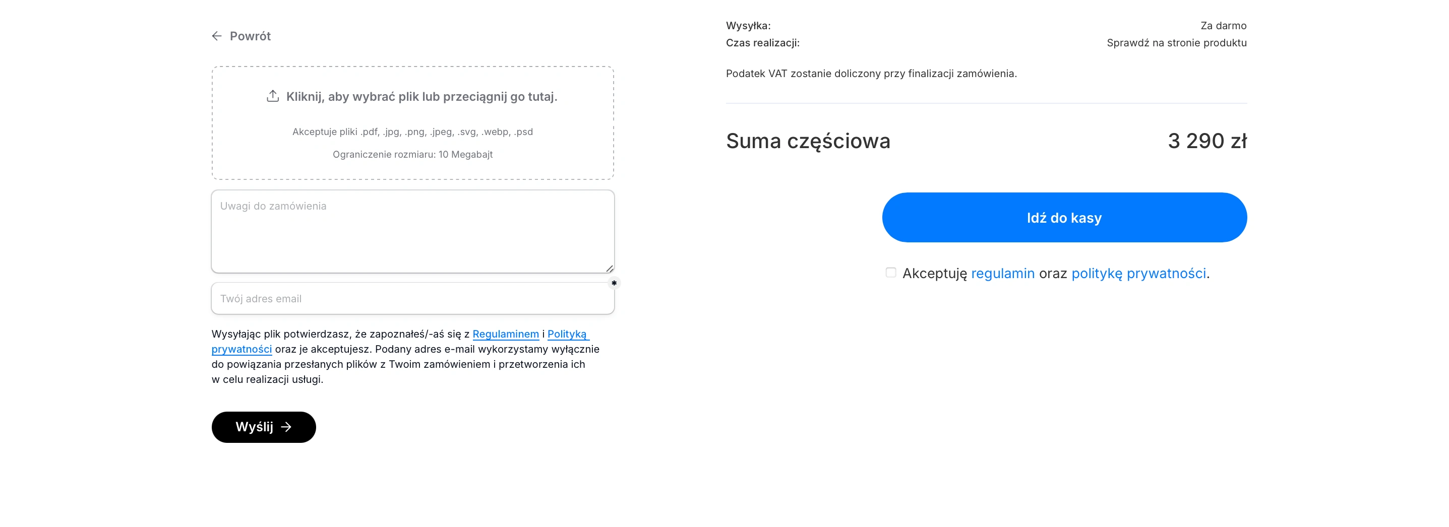 Tally file upload