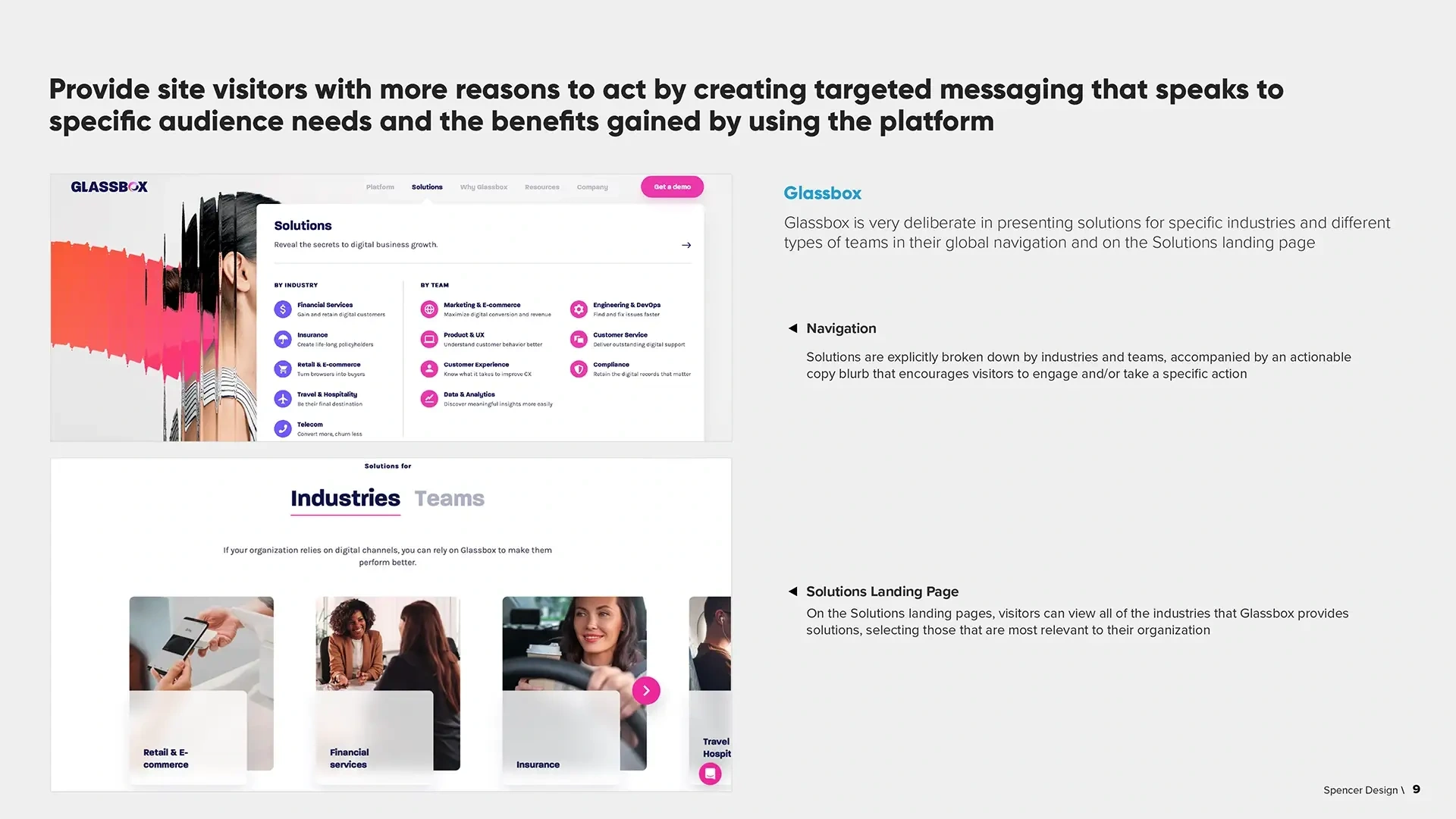 Slide from the Design Recommendations Deck