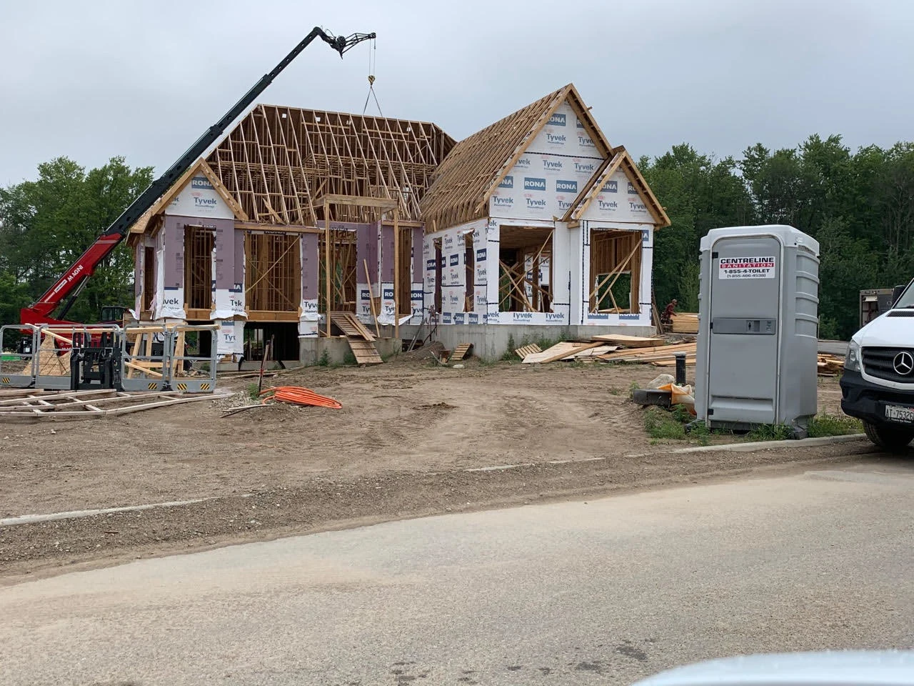 House being built by general contractor