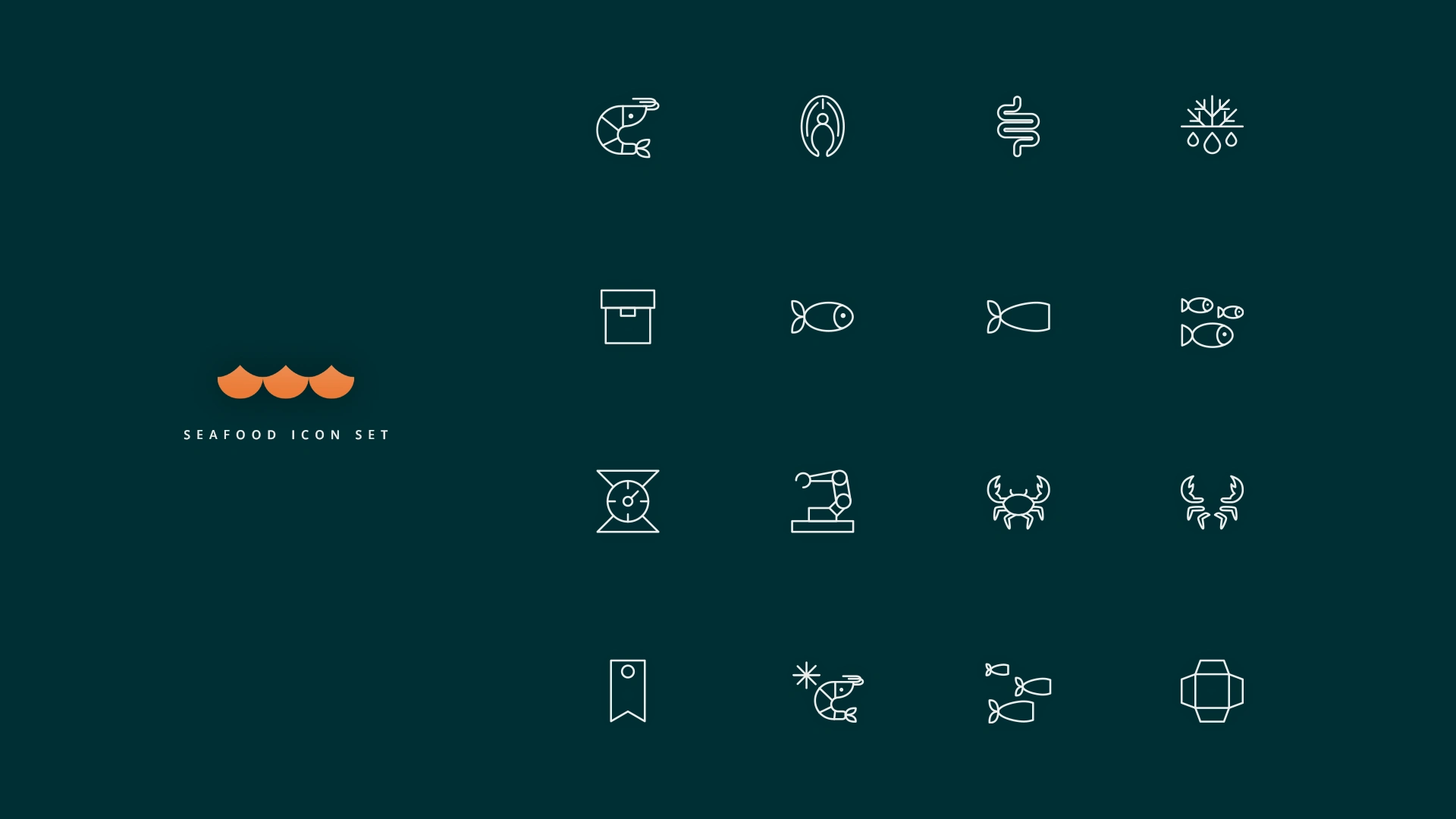 Seafood Icon set