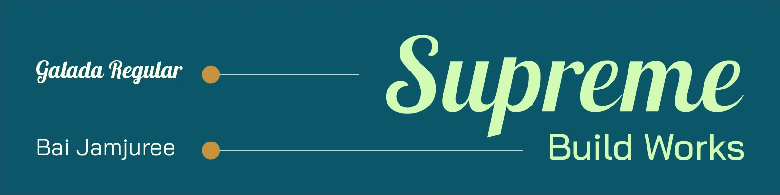 Supreme Build Works - Typography