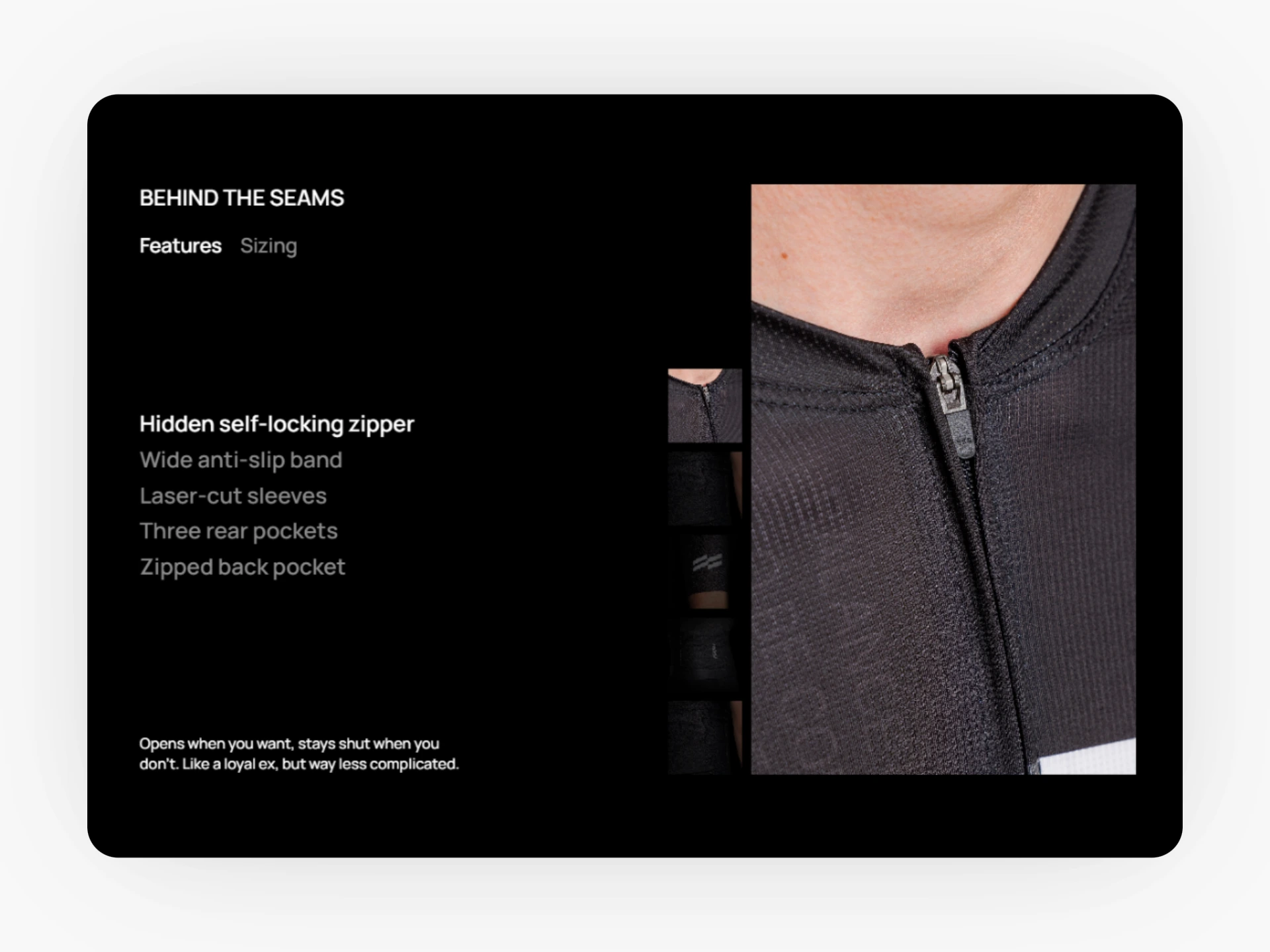 PRODUCT FEATURES & SIZING SECTION