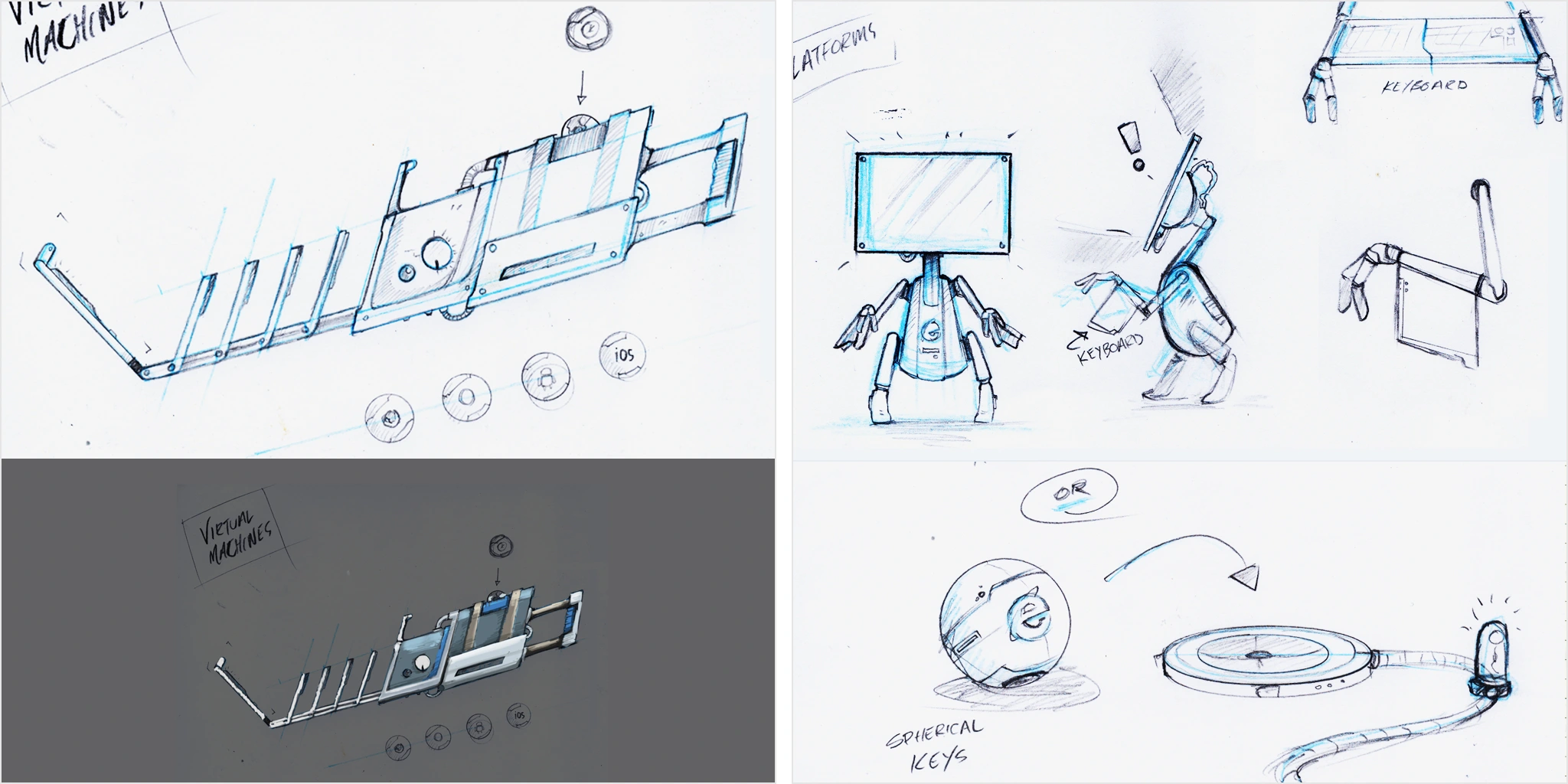 Sketches/Process for Microsoft, IE10