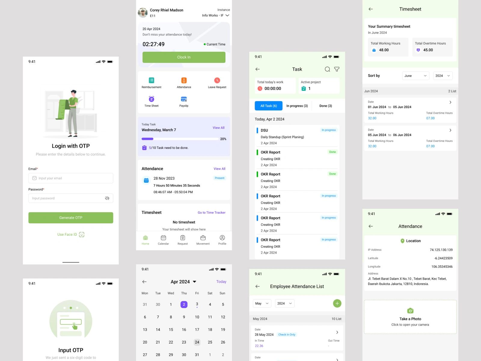Mobile App Design V2.0 (Employee)