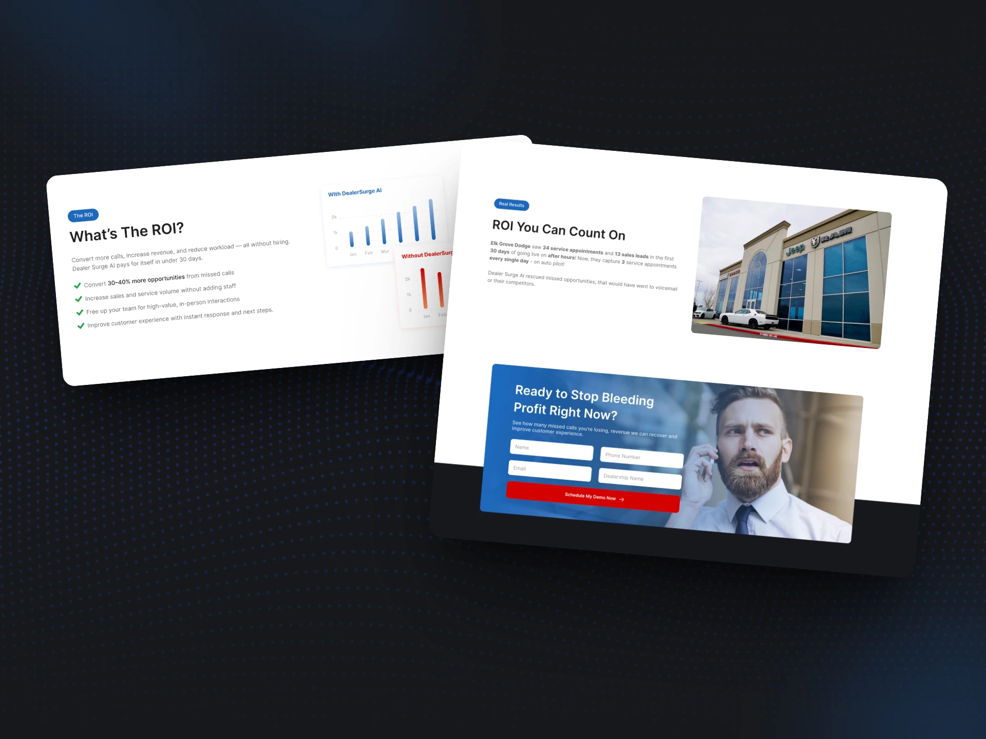 ROI & Case Study + Booking form