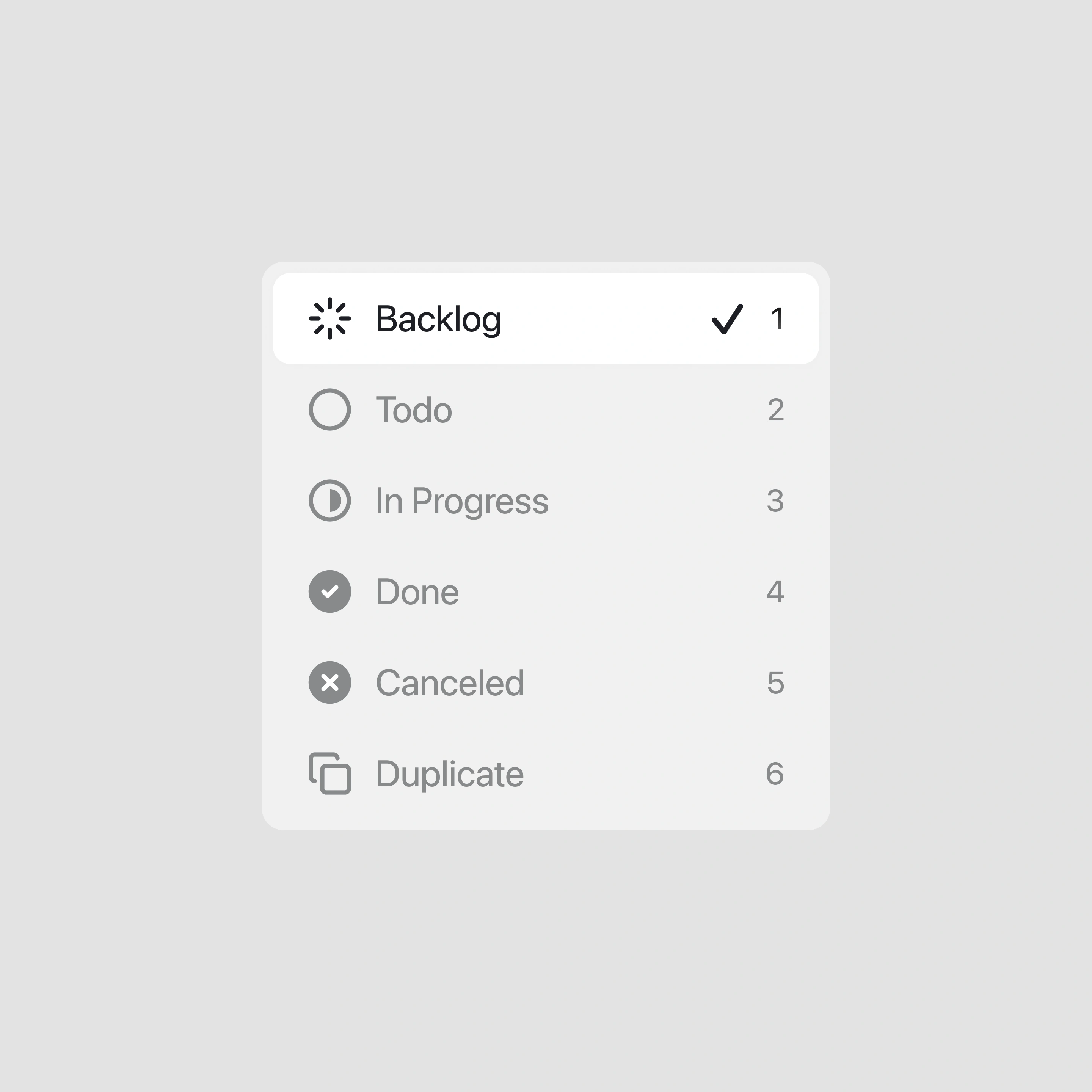 Statuses Inspired by Linear