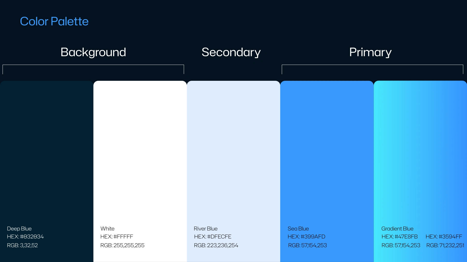A palette as cool as the product.