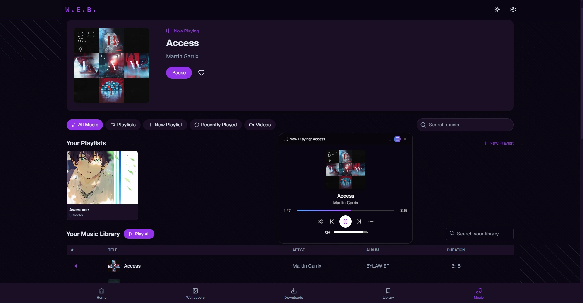 The Signature Float Player of W.E.B.