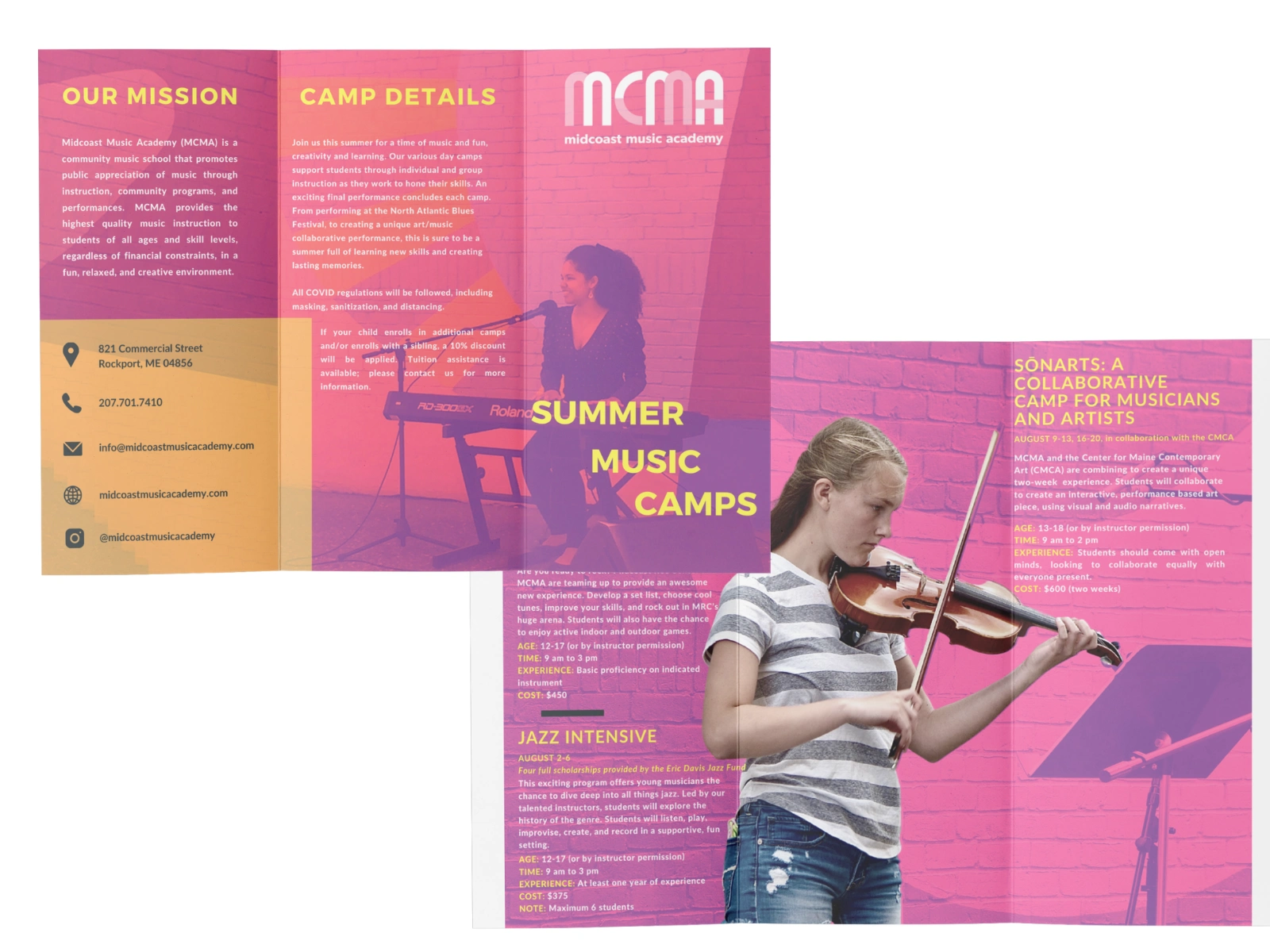 Summer camp brochure