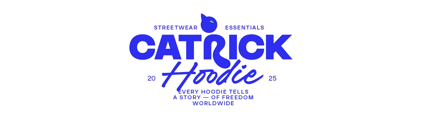 Primary Catrick logotype with playful typography and custom letter styling.