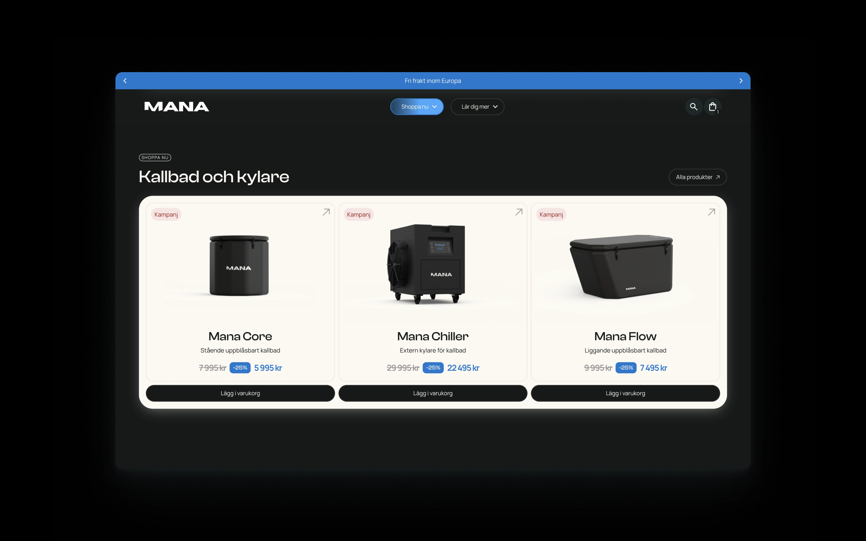 Product Category Listing