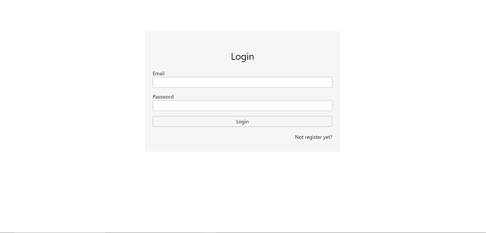 Login Page