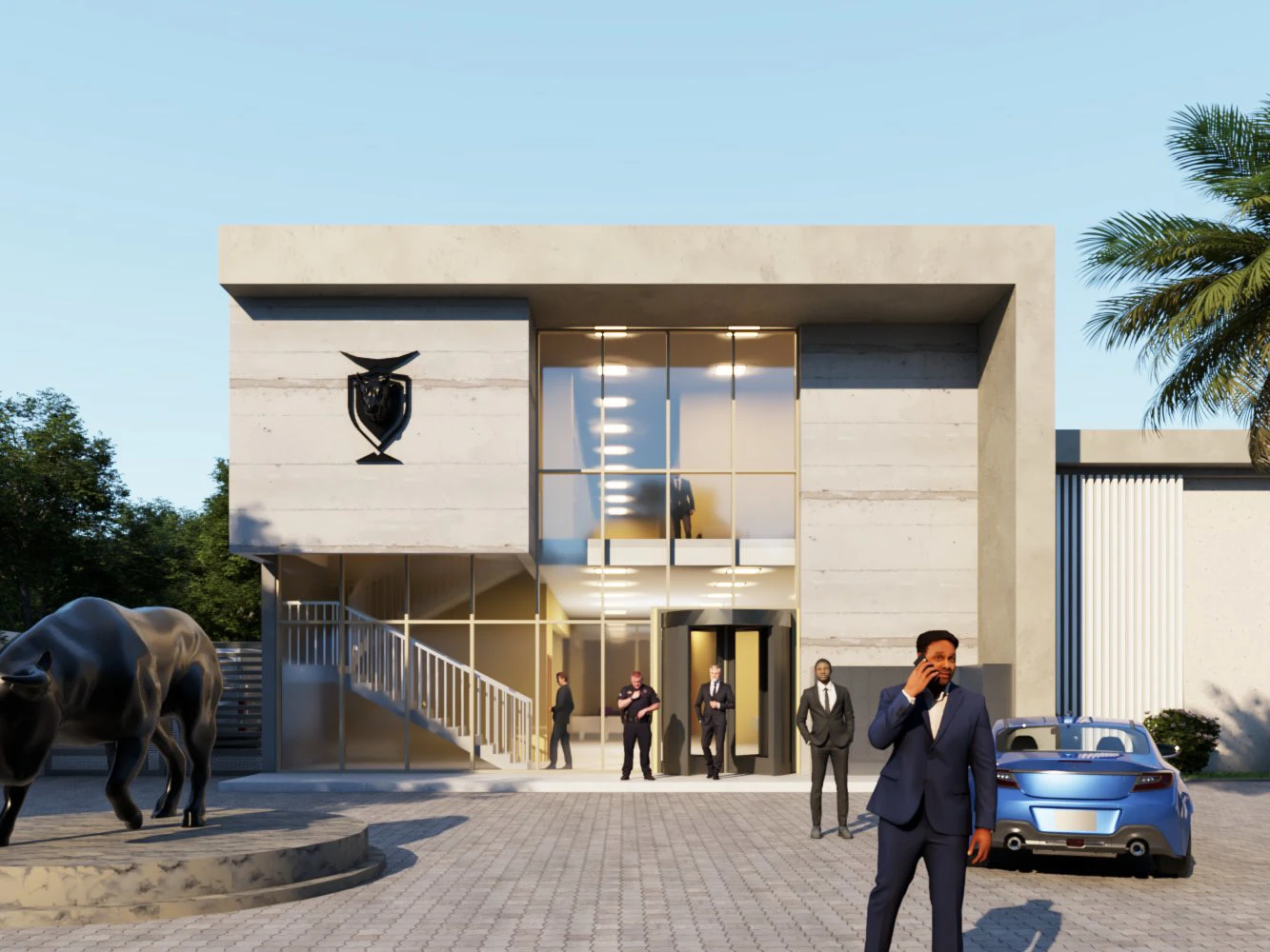 🏦 Banks are not overlooked in the facade aspect but very rarely is the appeal in terms of security considered. So I decided to bank on that. Let's design a bank that feels like a safe.