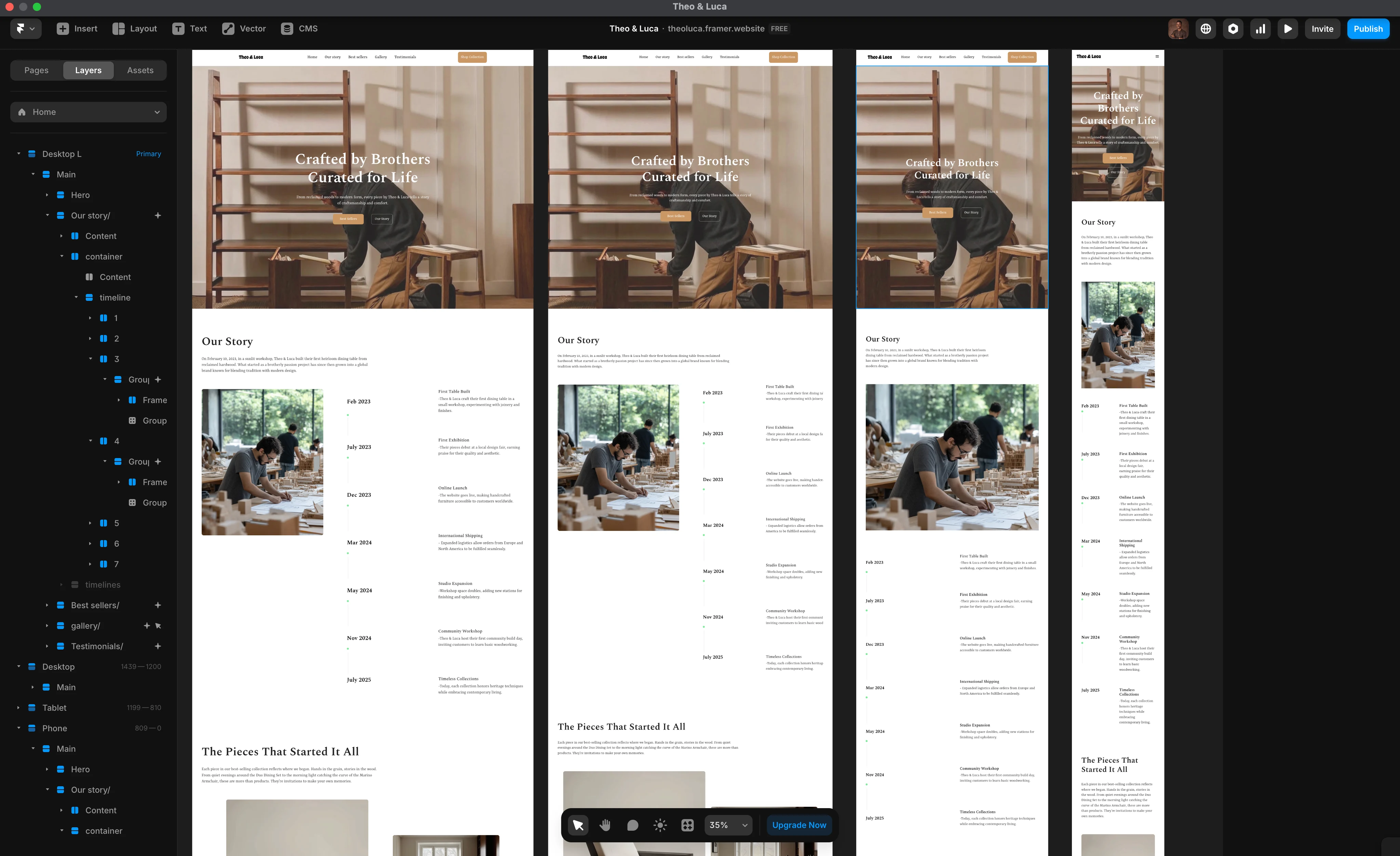 Framer Build Responsiveness