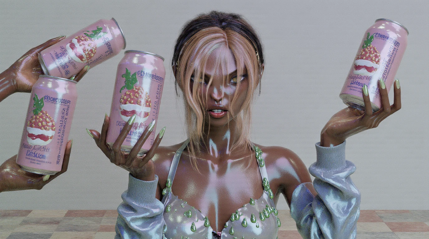 Pre Production - Sparkling Water 01 - Cherith World, ep 01. Distributed on Youtube. Directed by Vitória Cribb, 2025 (CGI + AI Animation)