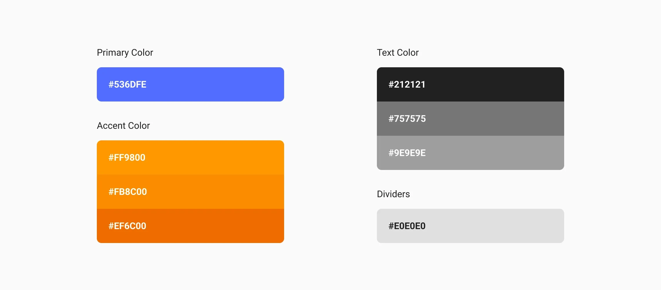 Color Platte