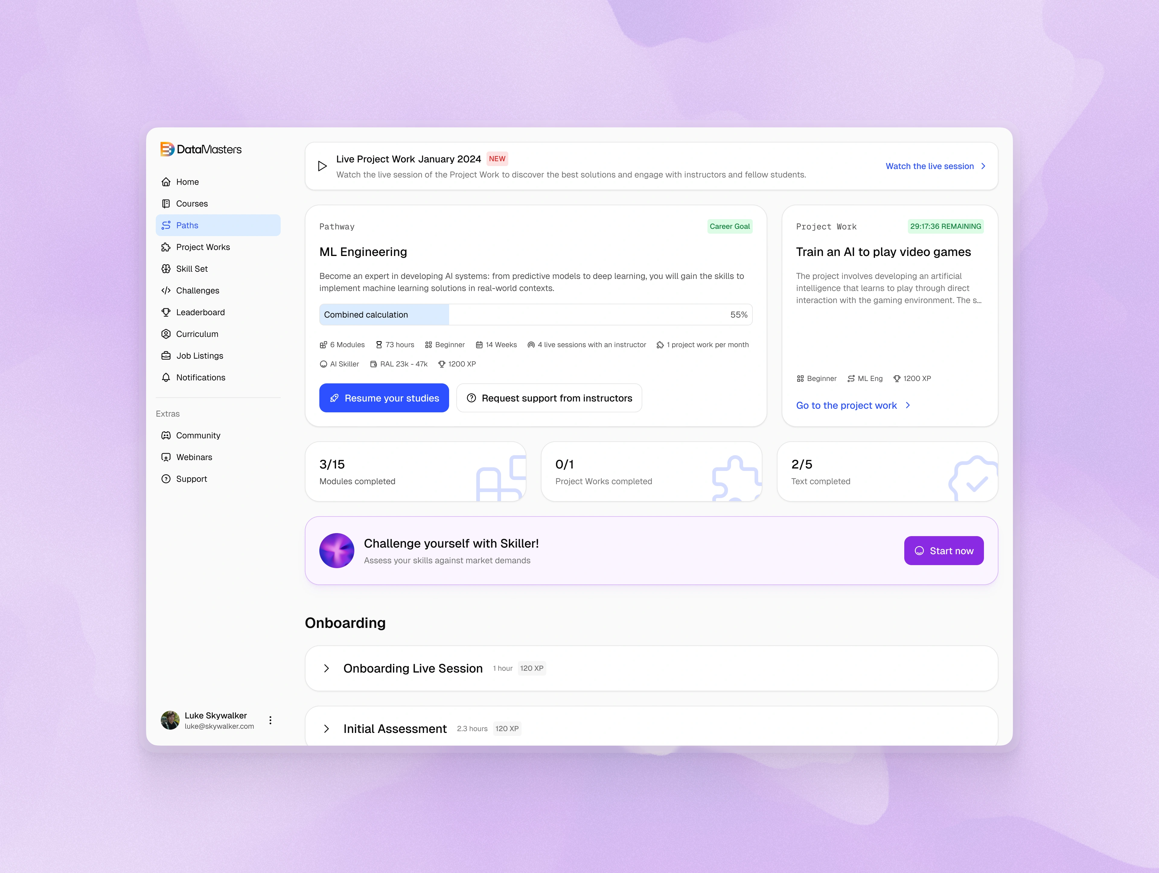 Career path details — light mode