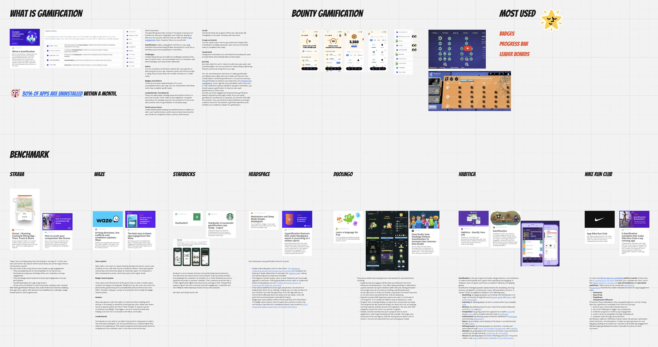 Research and Benchmarking