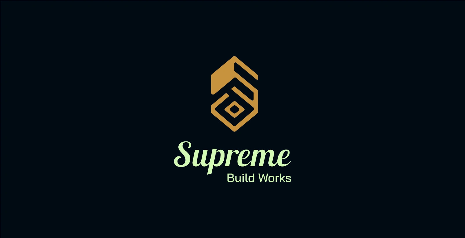 Supreme Build Works - Primary Logo Design
