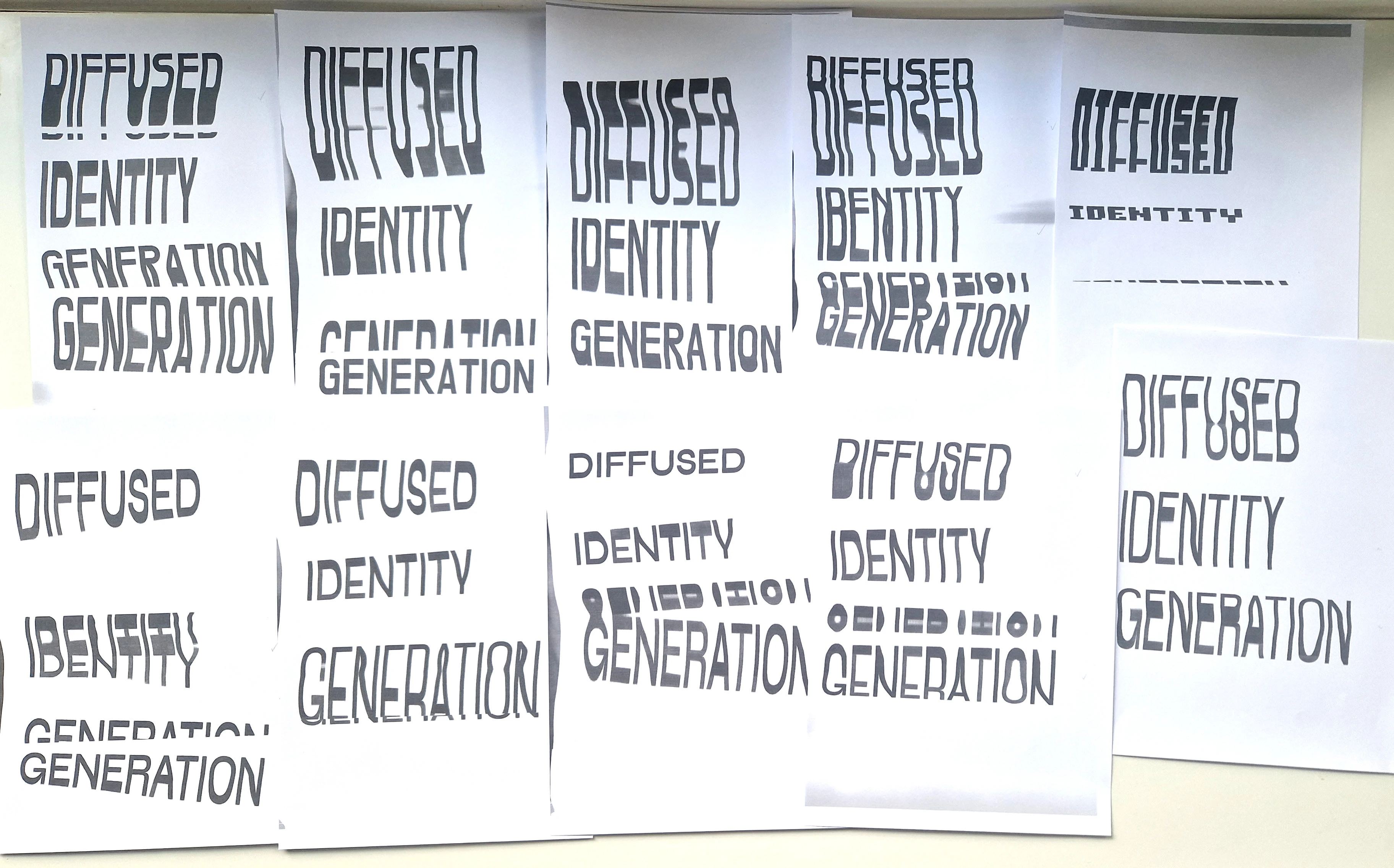 Distorted text by scanner