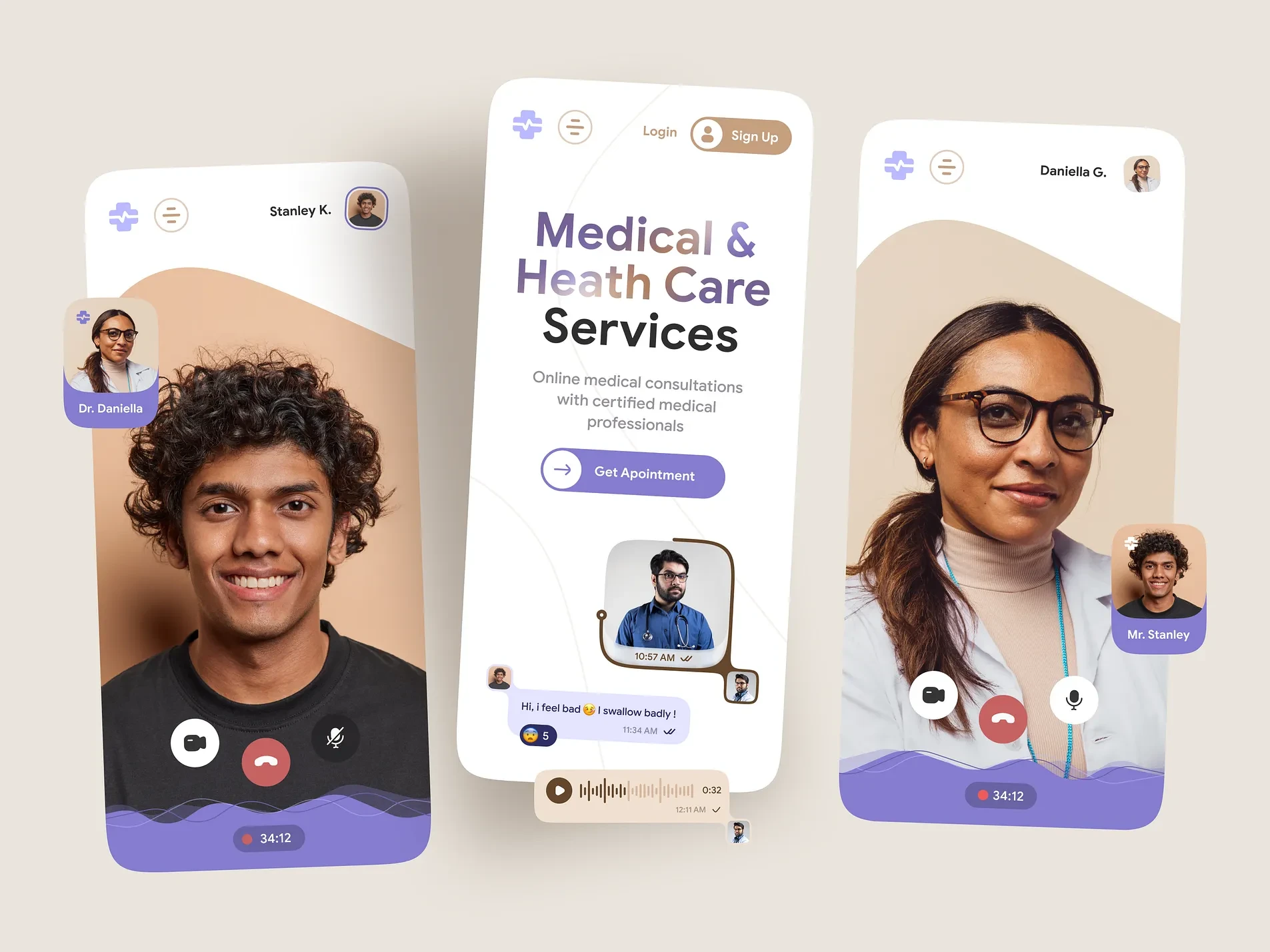 Online Medical Consultancy — Full Website & Mobile App Experience
