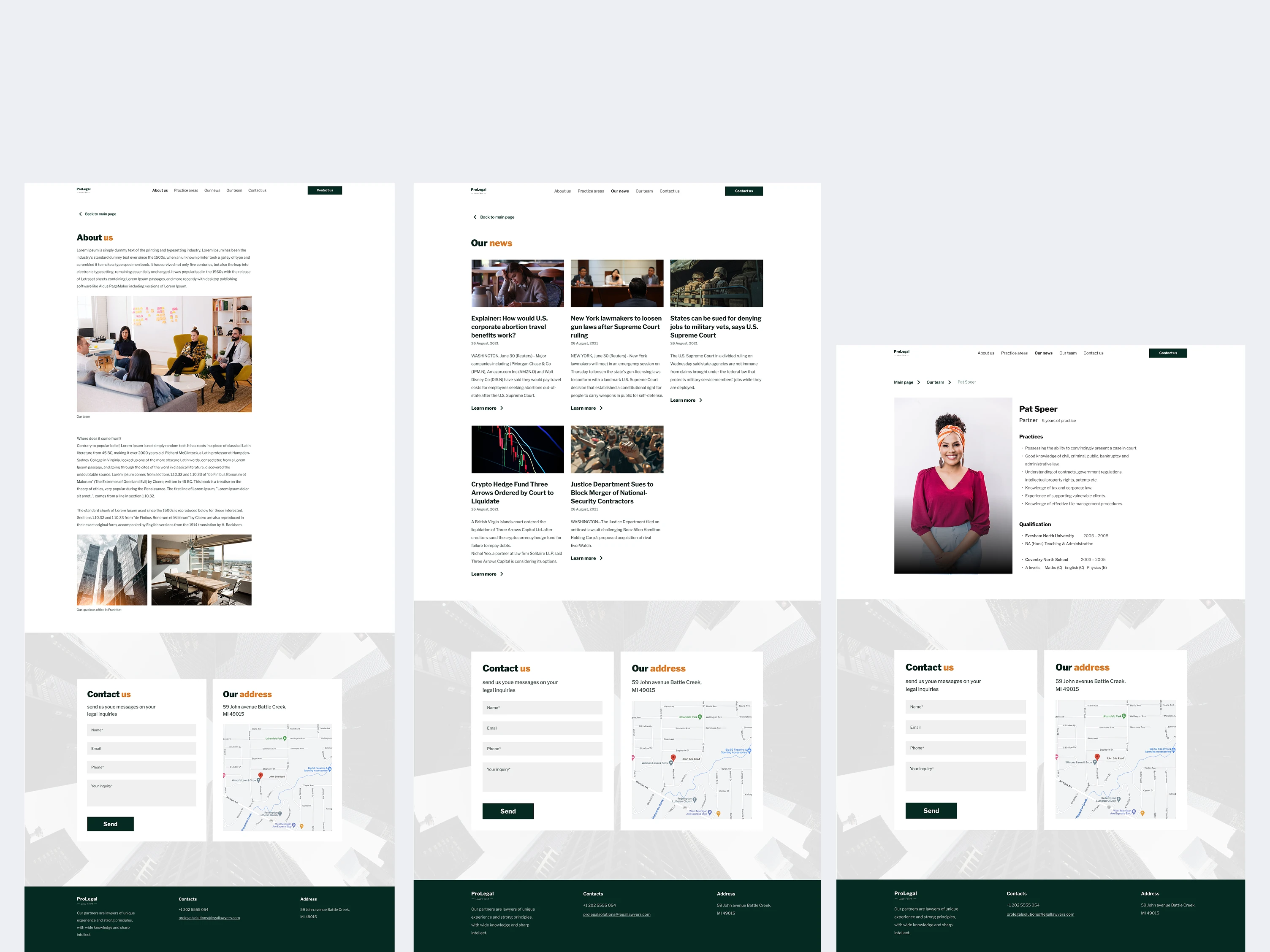 About us, Our news & Partner's page