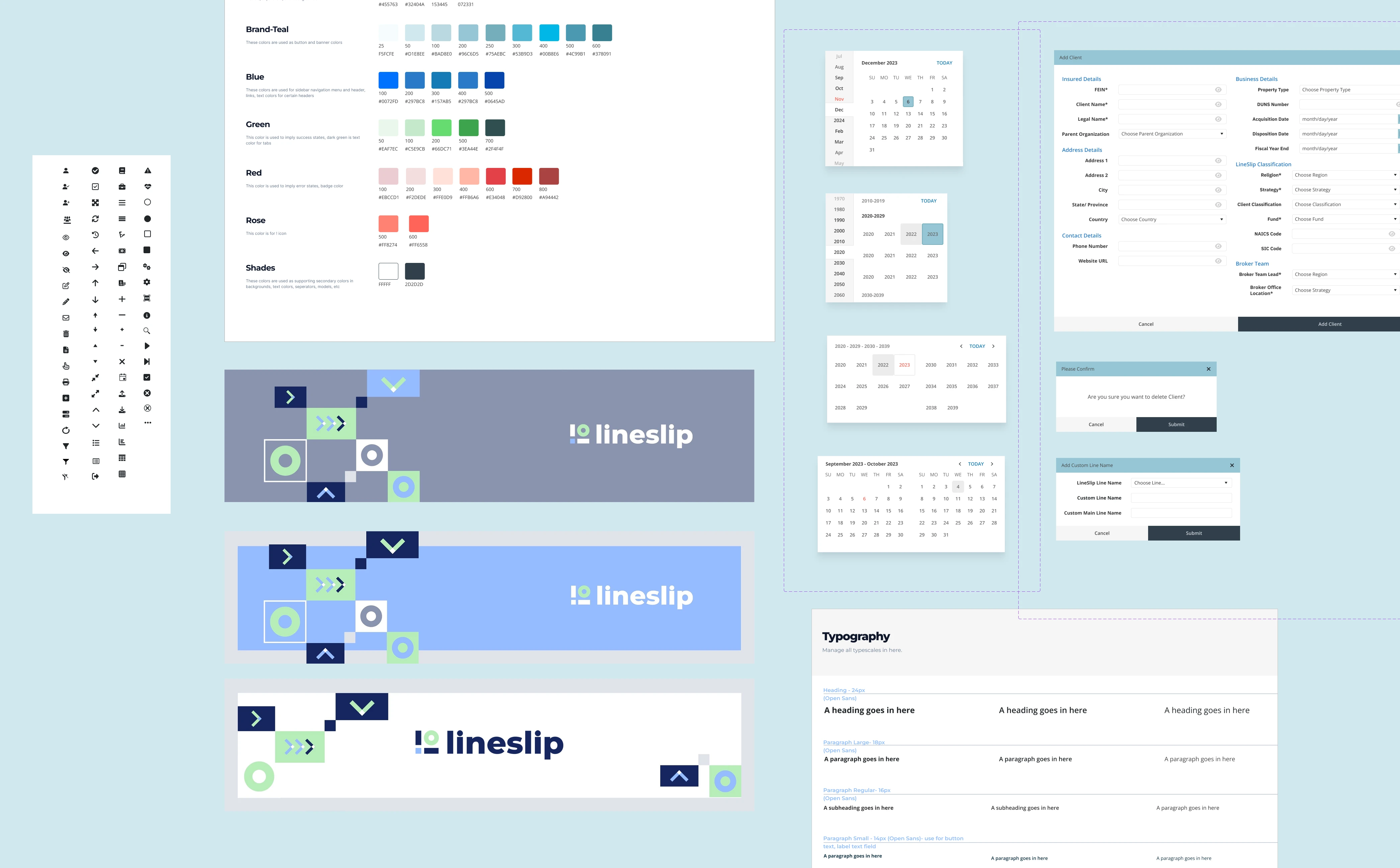LineSlip Solutions Design System Audit and migrating to a new system on Figma