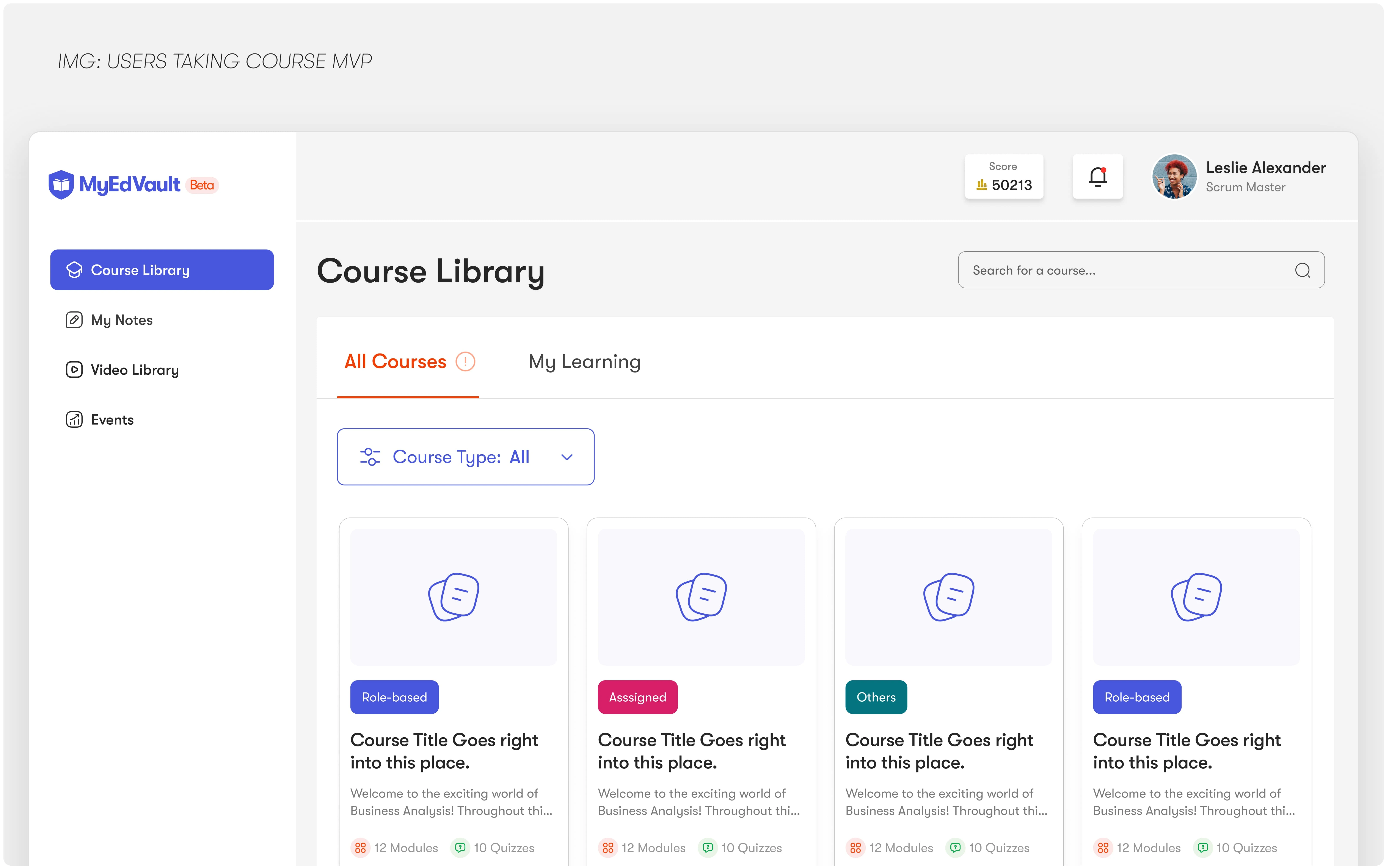 Customized Course Library