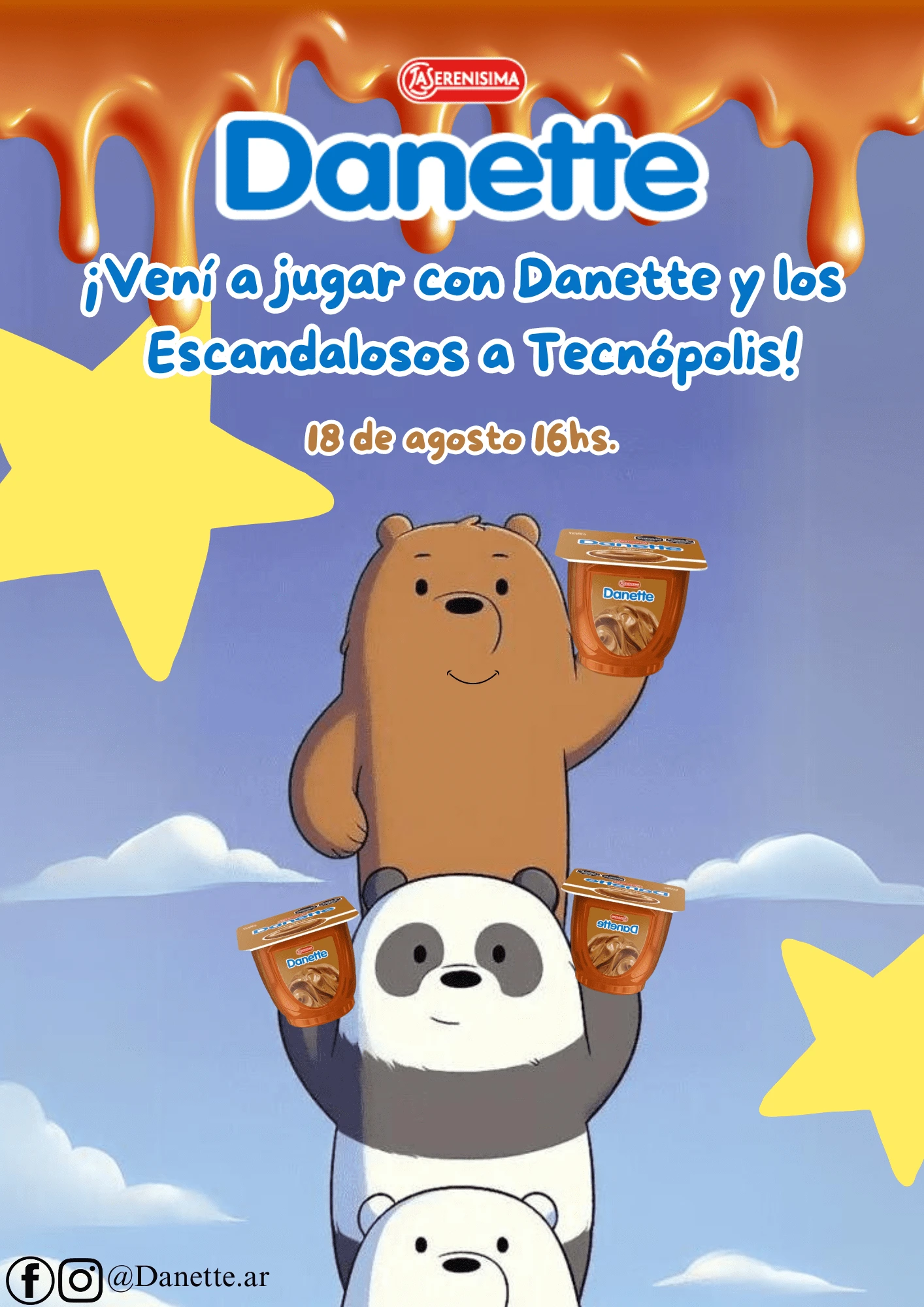 Formato folleto de invitación al evento.