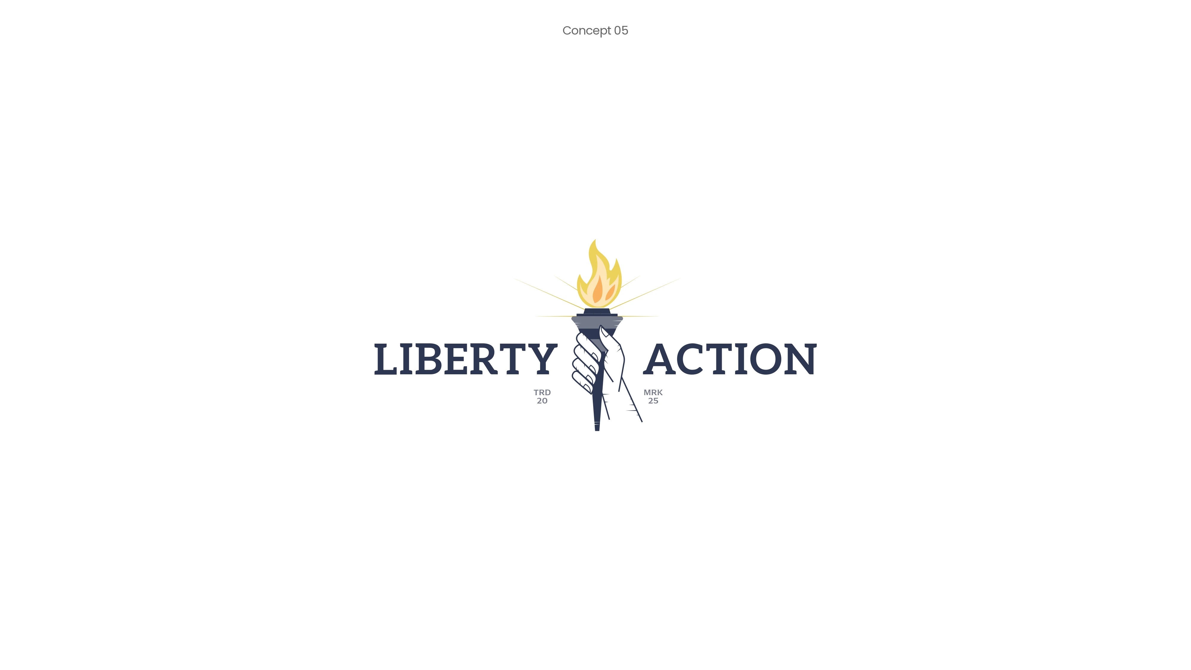 Liberty Action logo design page 6