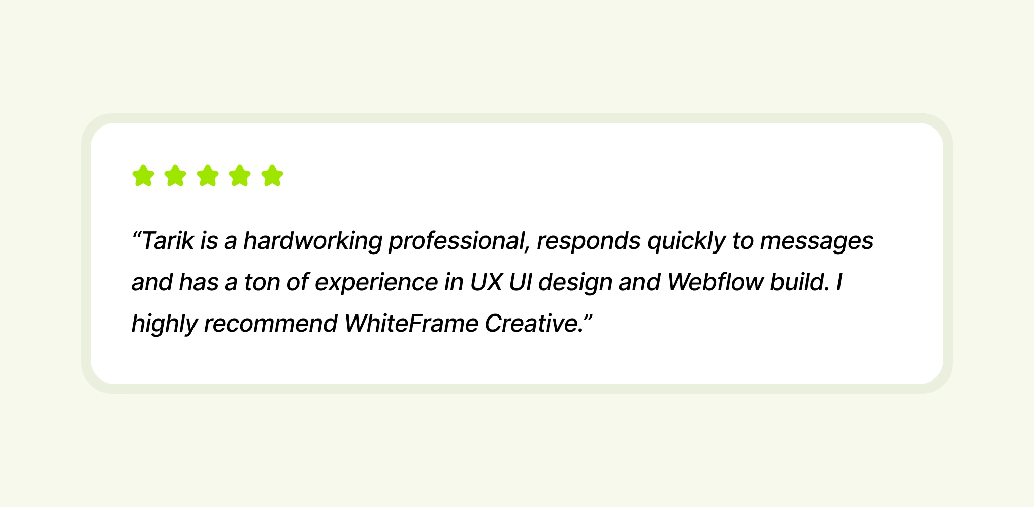 Client Feedback at Contra 