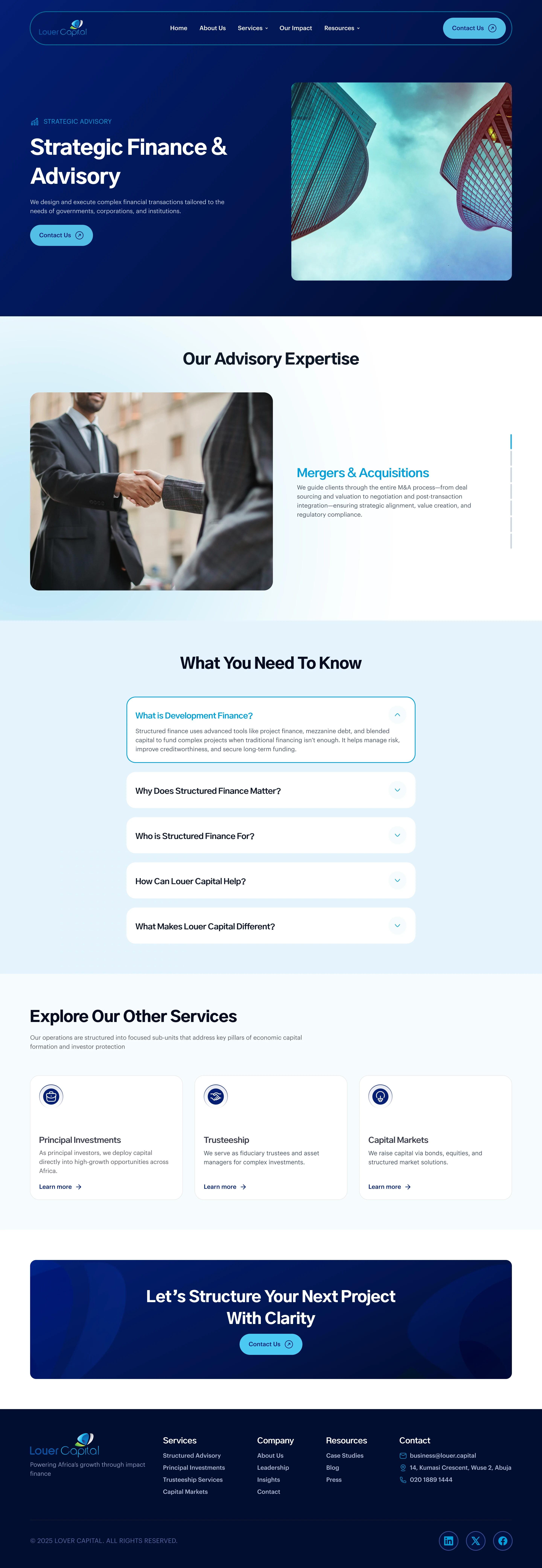 Service page