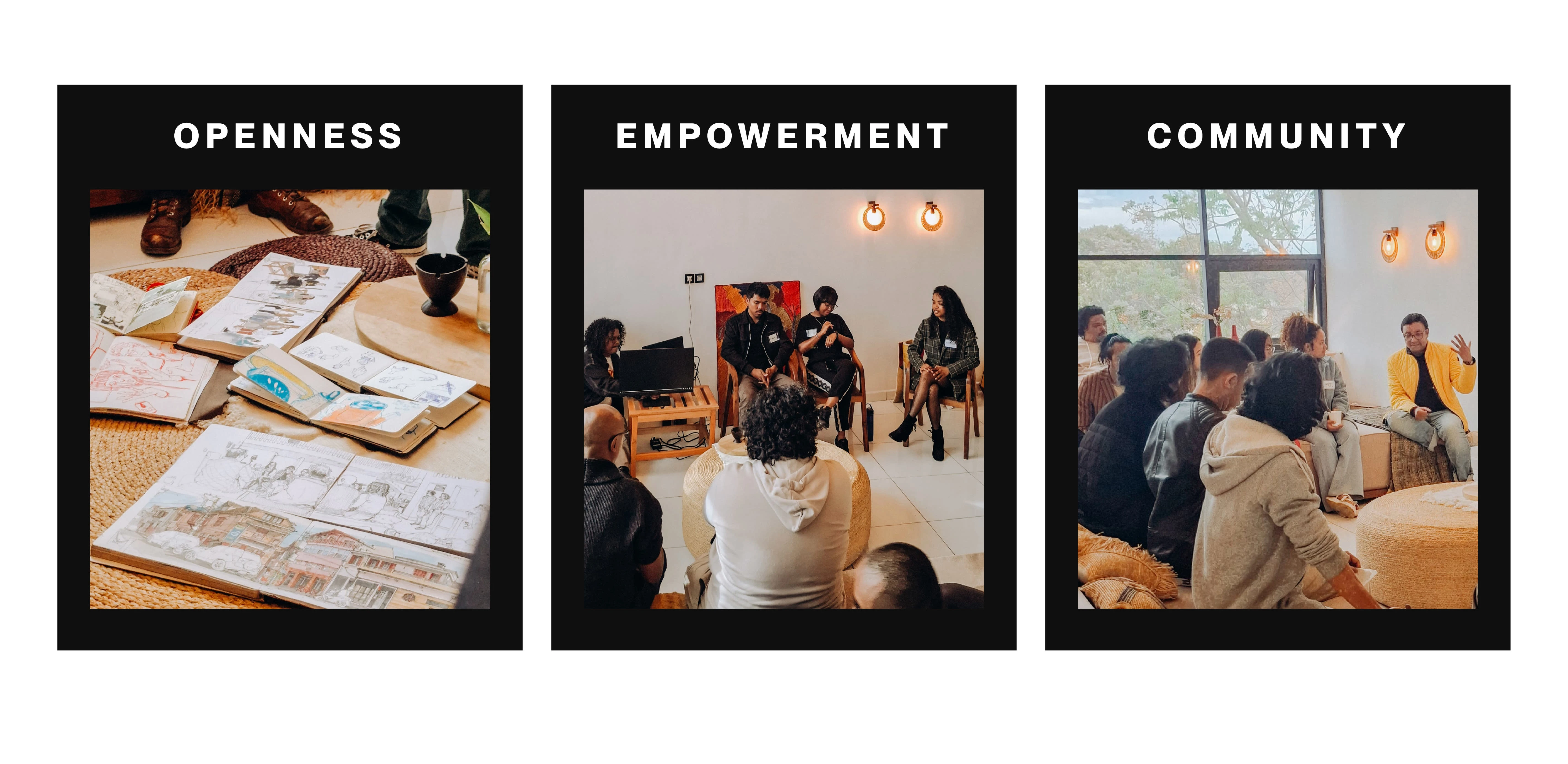 Values of the Ndao Hisotro Kafé event