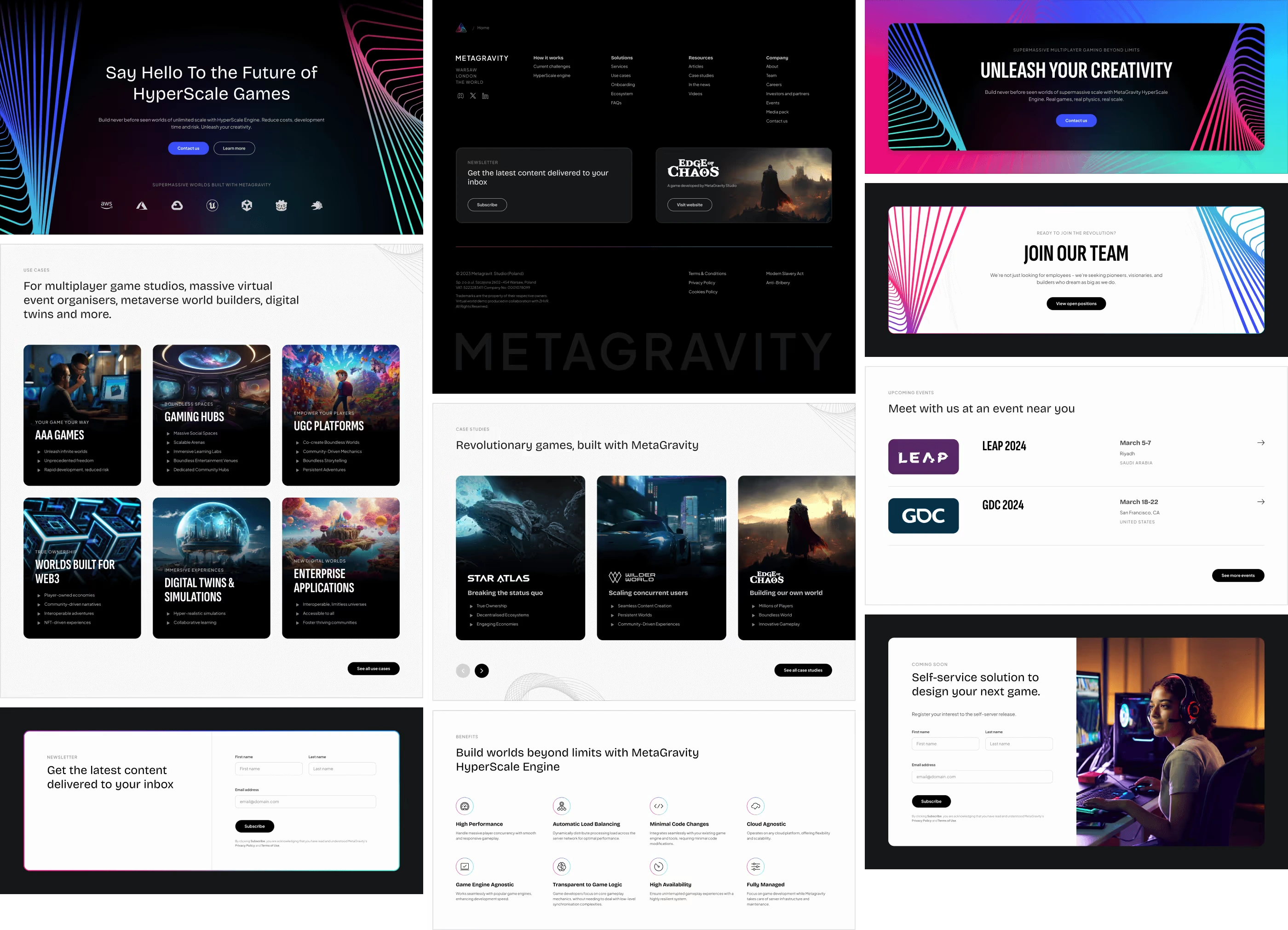 Reusable components keeping a large site consistent without making every page feel the same.