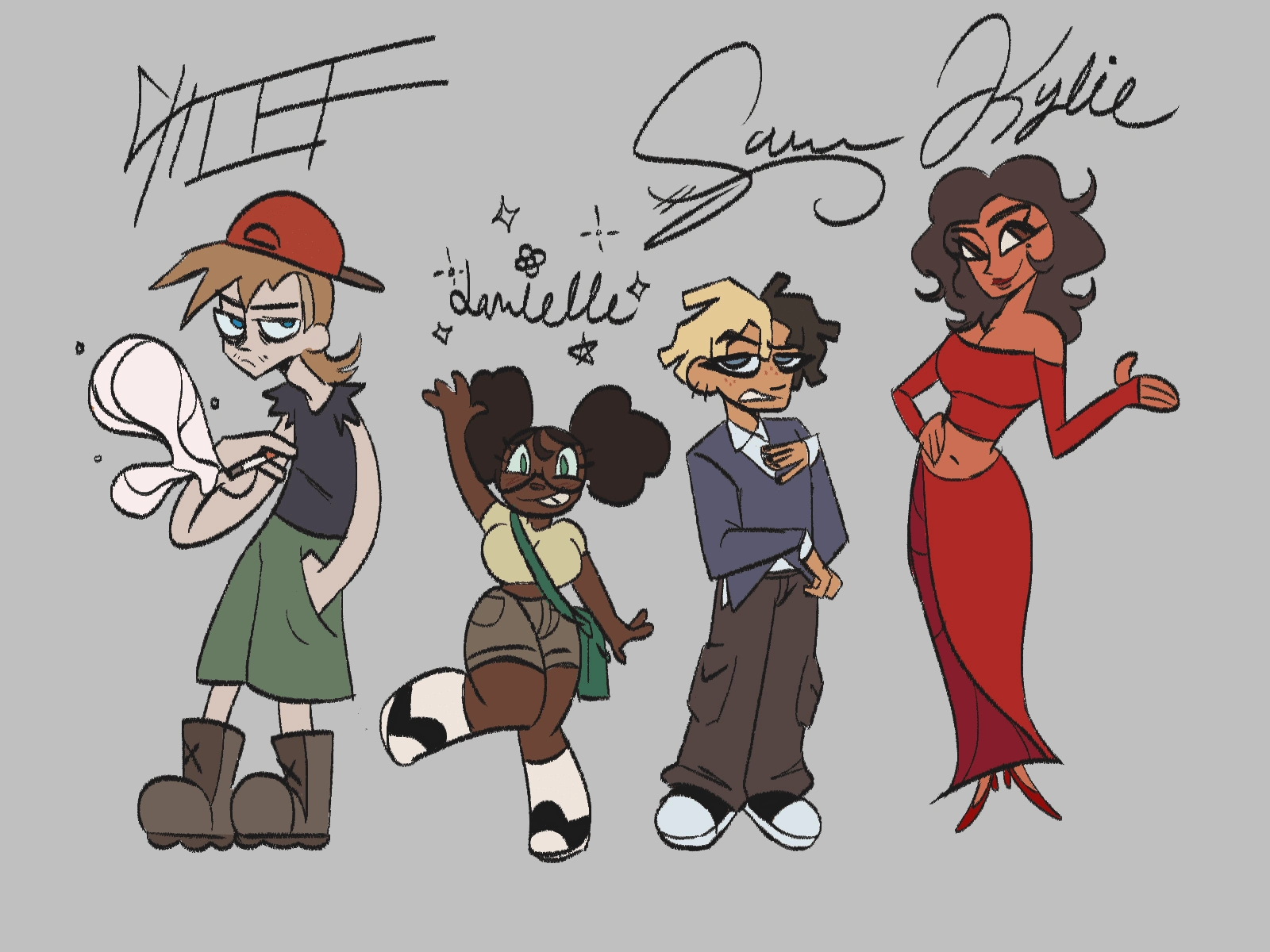 Commissioned character designs.