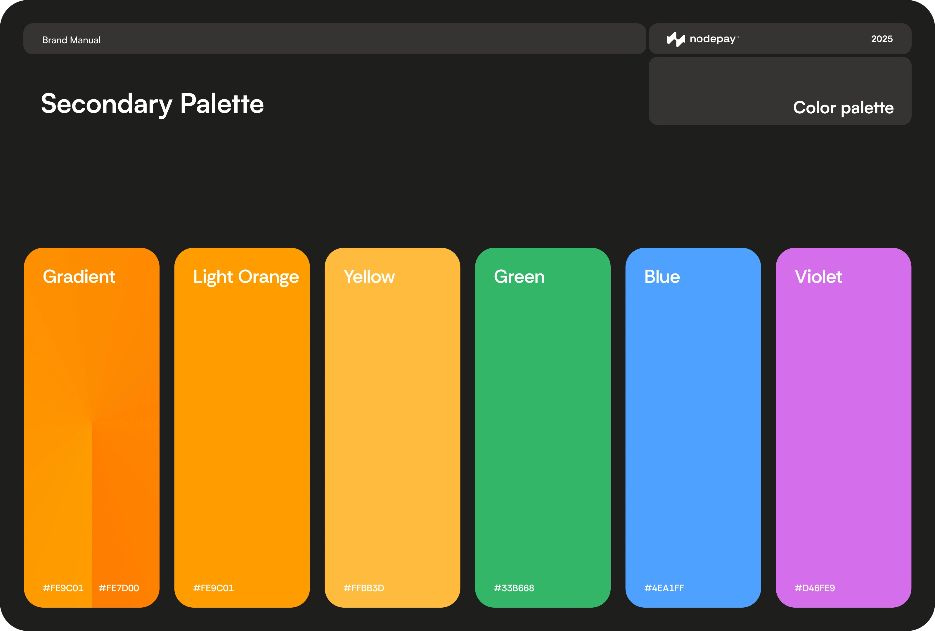 Secondary Color Palette